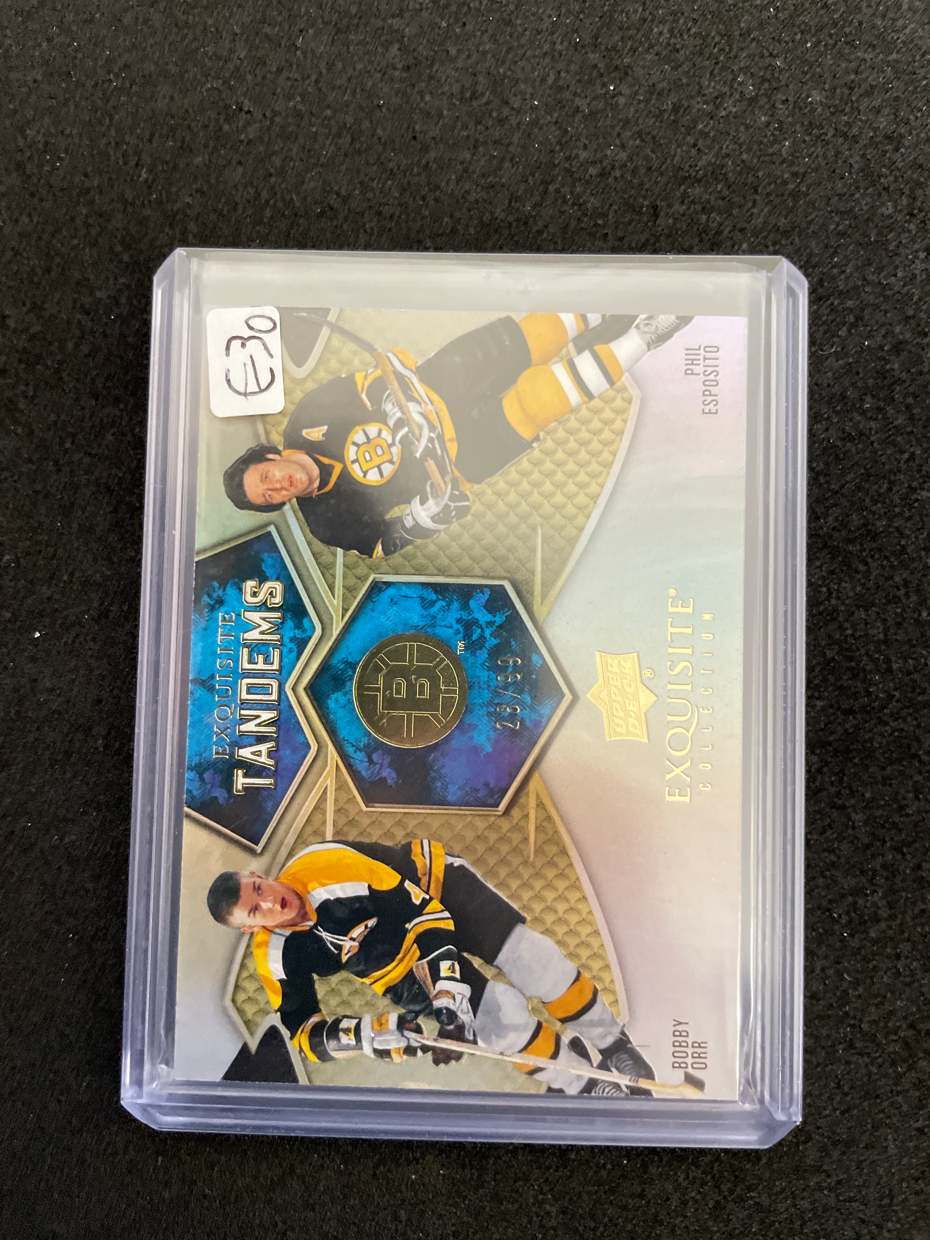 Upper Deck 2023-24 Exquisite Collection Tandem Bobby Orr & Phil Esposito /99
