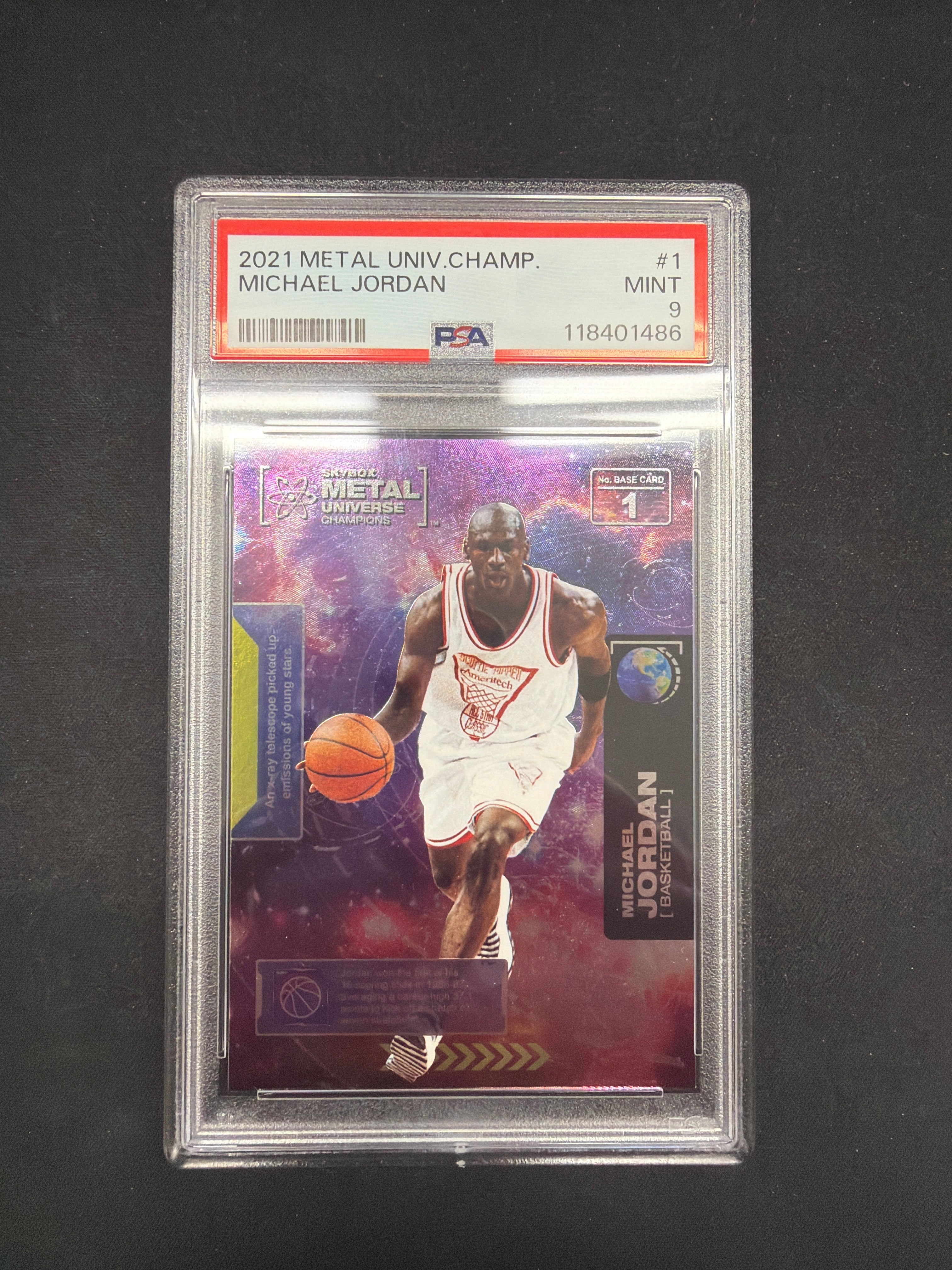 2021 Metal Universe Champions Michael Jordan PSA MINT 9