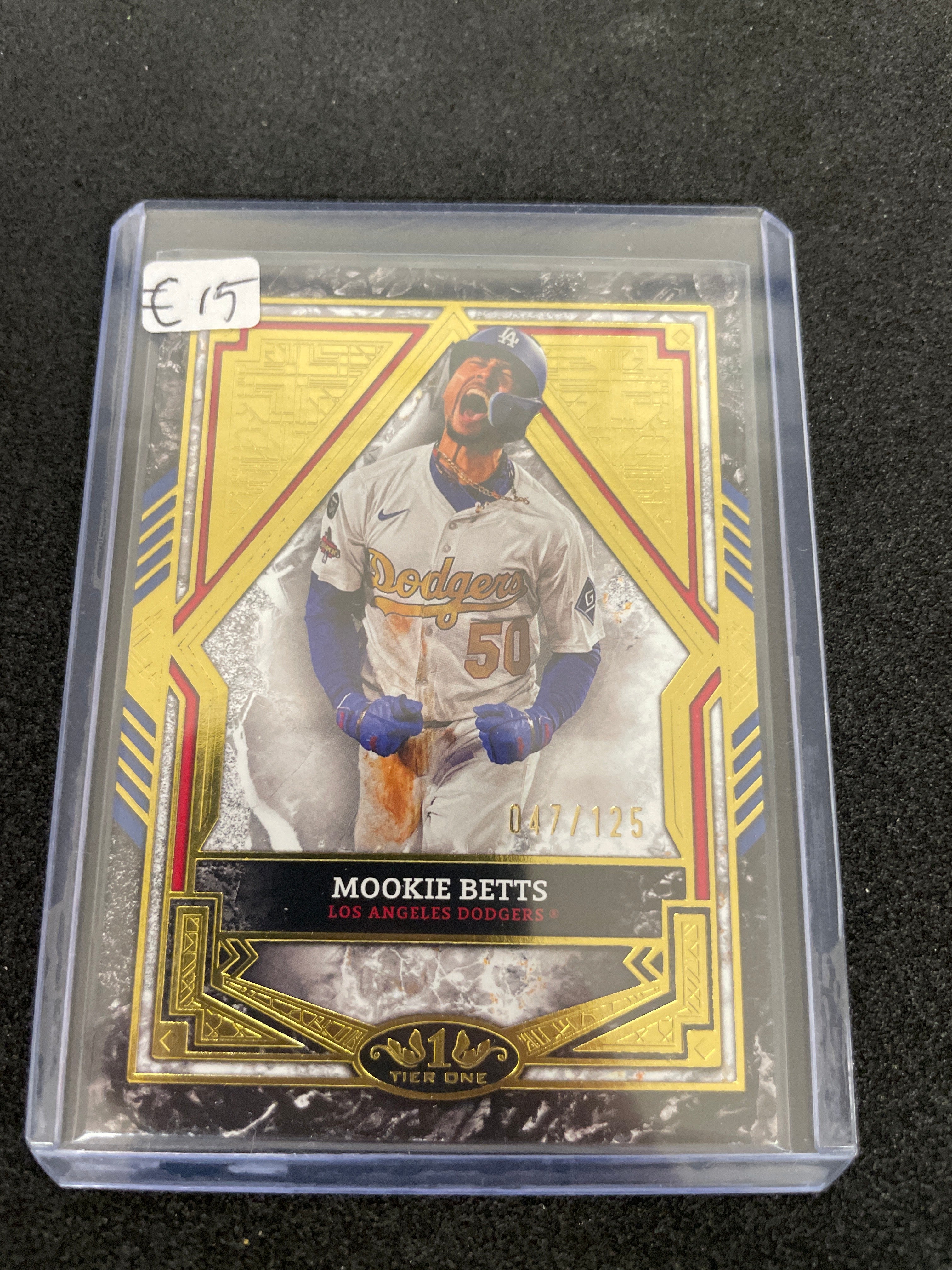 2025 Topps Tier One Baseball Mookie Betts /125
