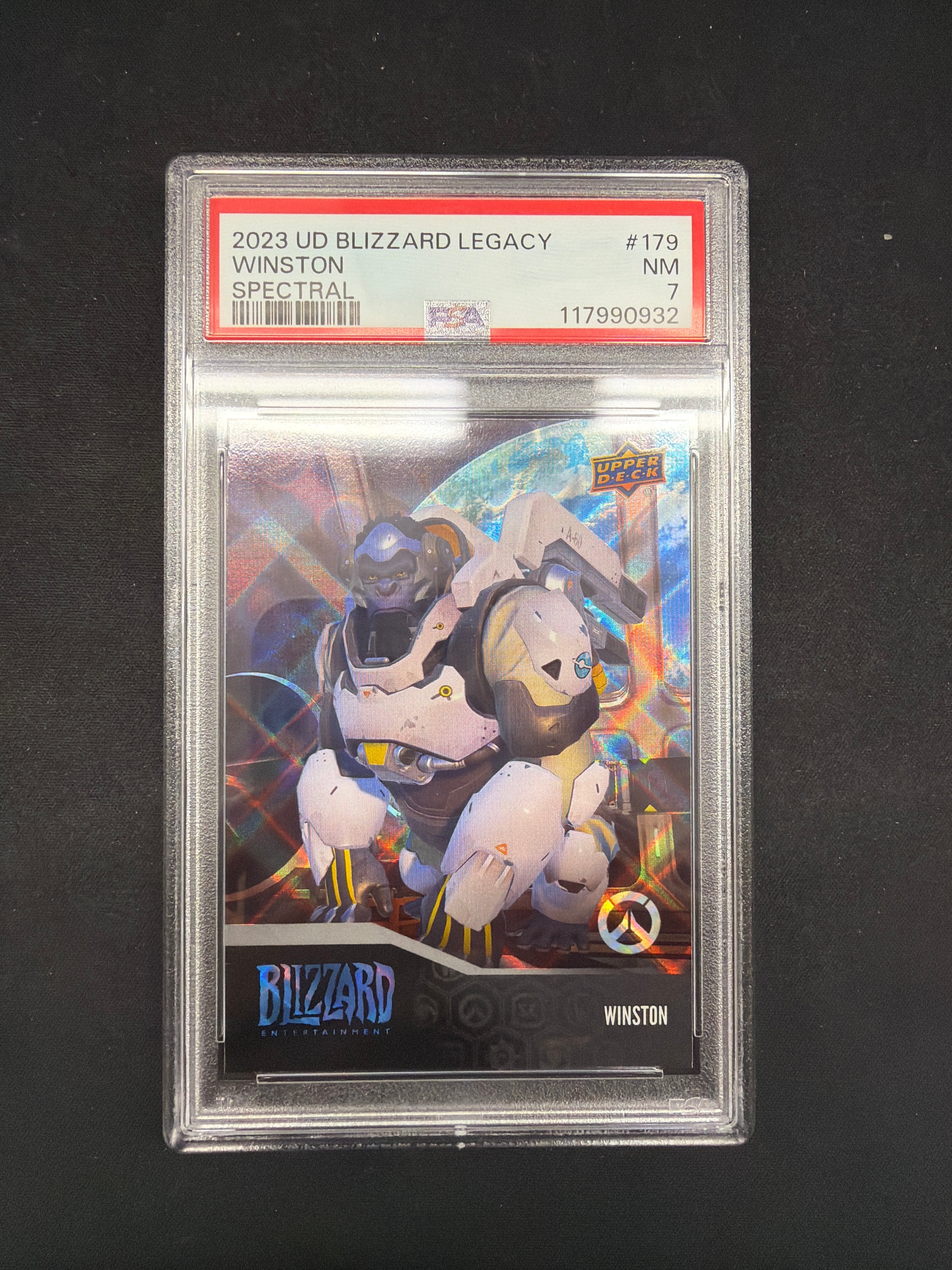 2023 UD Blizzard Legacy Winston Spectral PSA NM 7