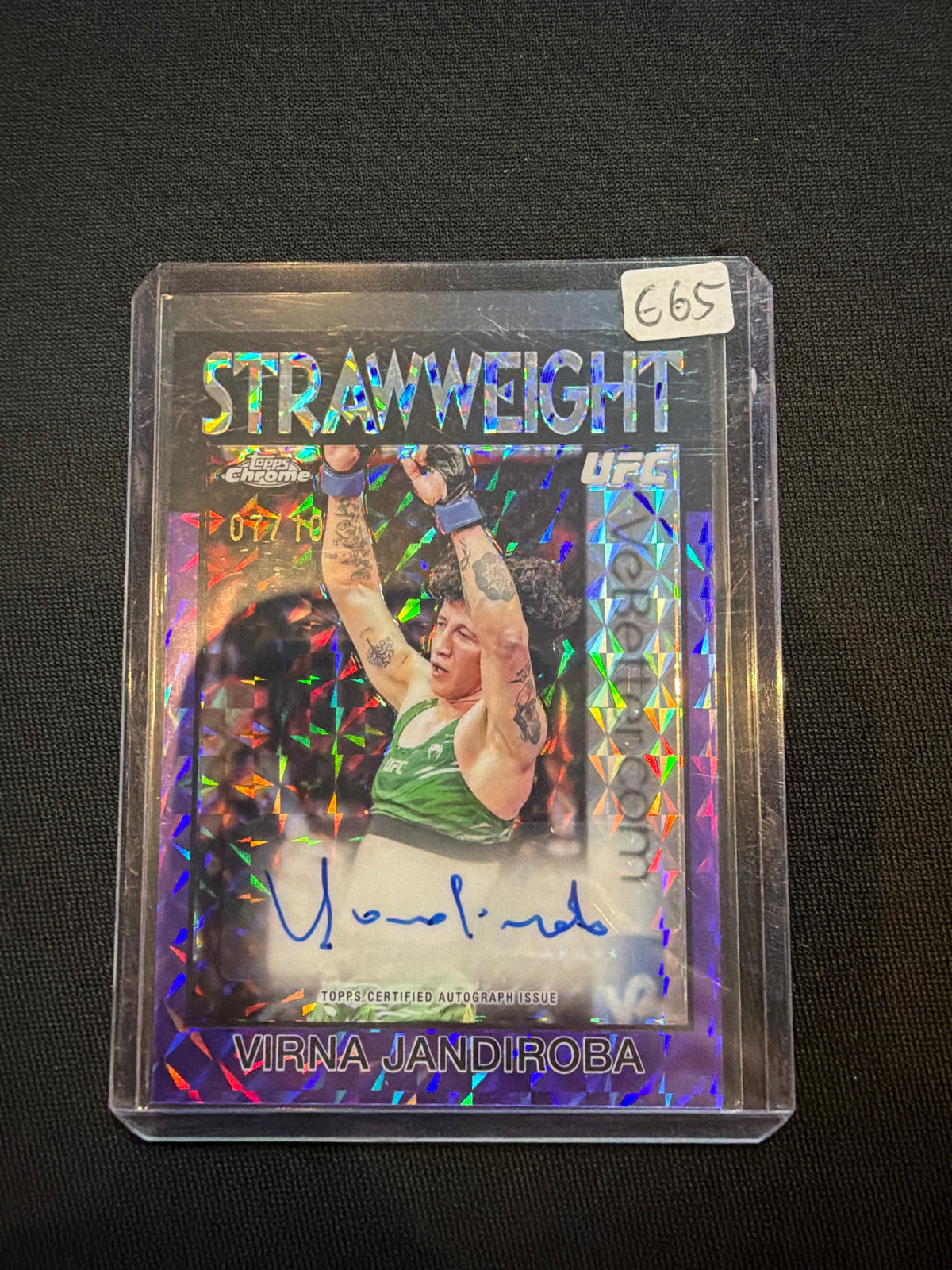 2026 Topps Chrome UFC Midnight Virna Jandiroba Auto /10