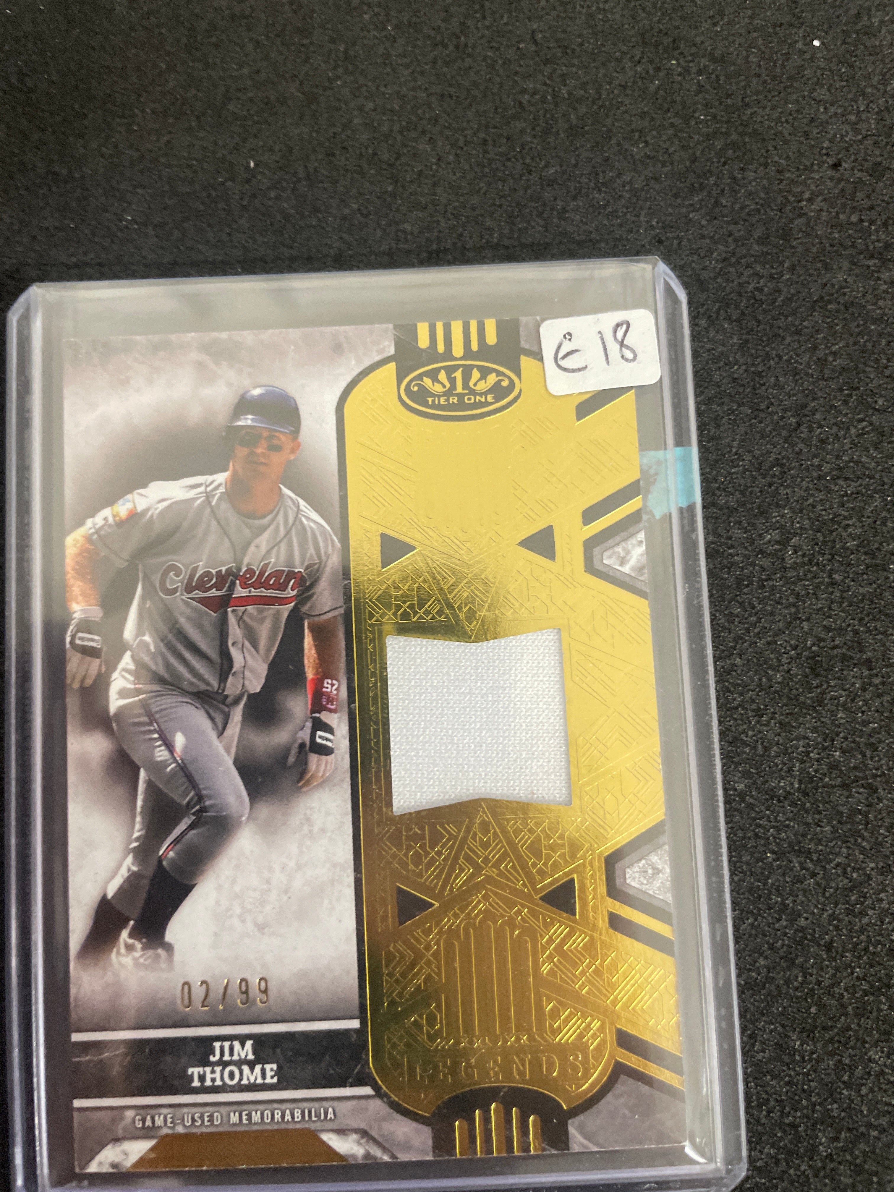 2025 Topps Tier One Baseball Jim Thome Relic /99