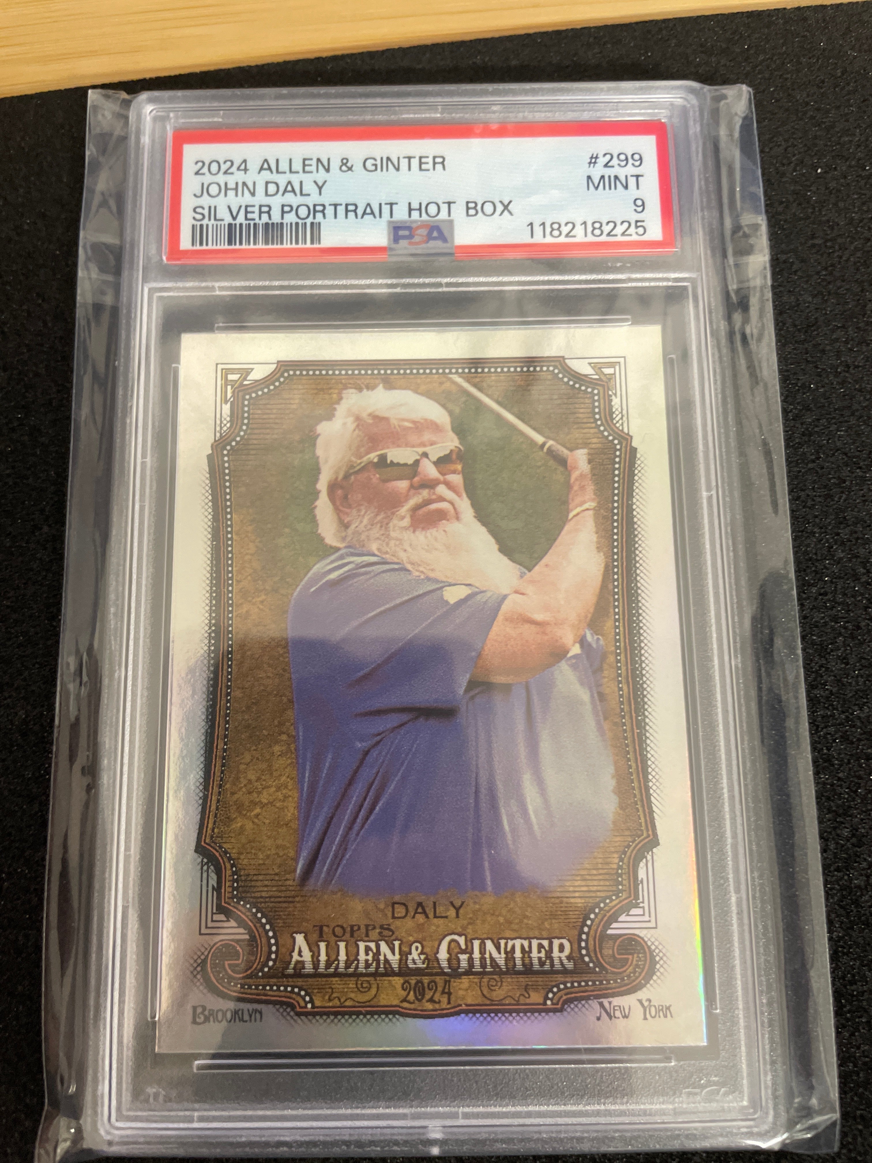 2024 Allen & Ginter John Daly Silver Portrait Hot Box Mint PSA 9