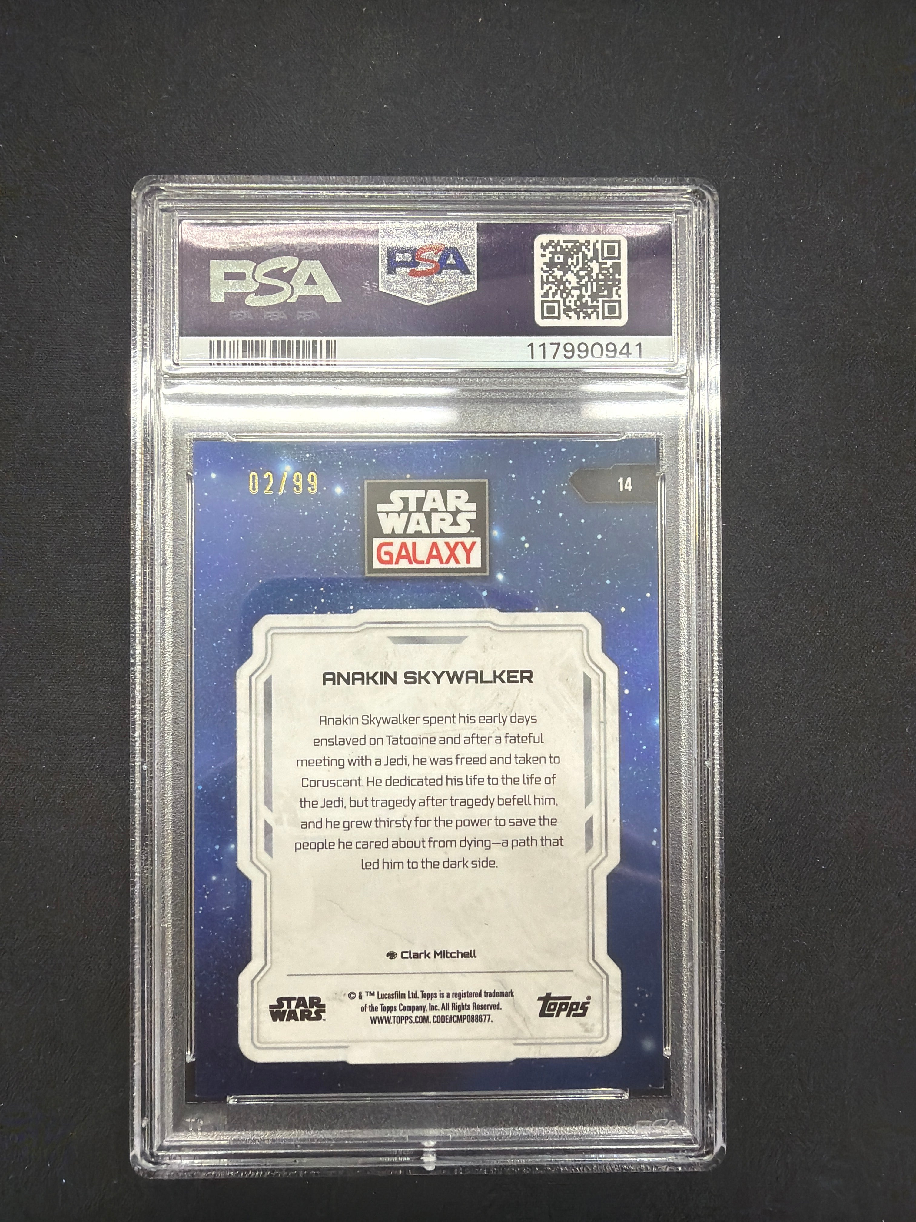 2024 Star Wars Galaxy Anakin Skywalker Wave PSA NM 7 /99