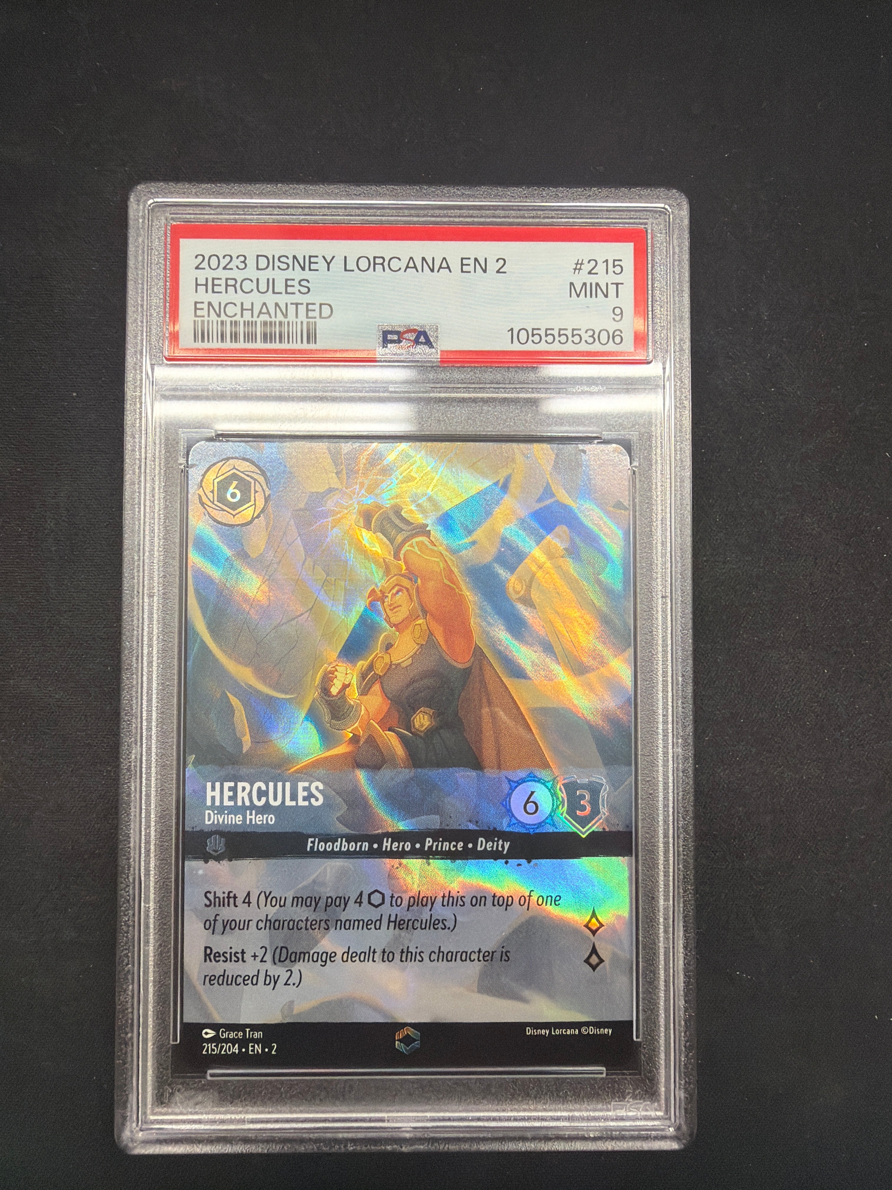 2023 Disney Lorcana En 2 Hercules Enchanted PSA MINT 9