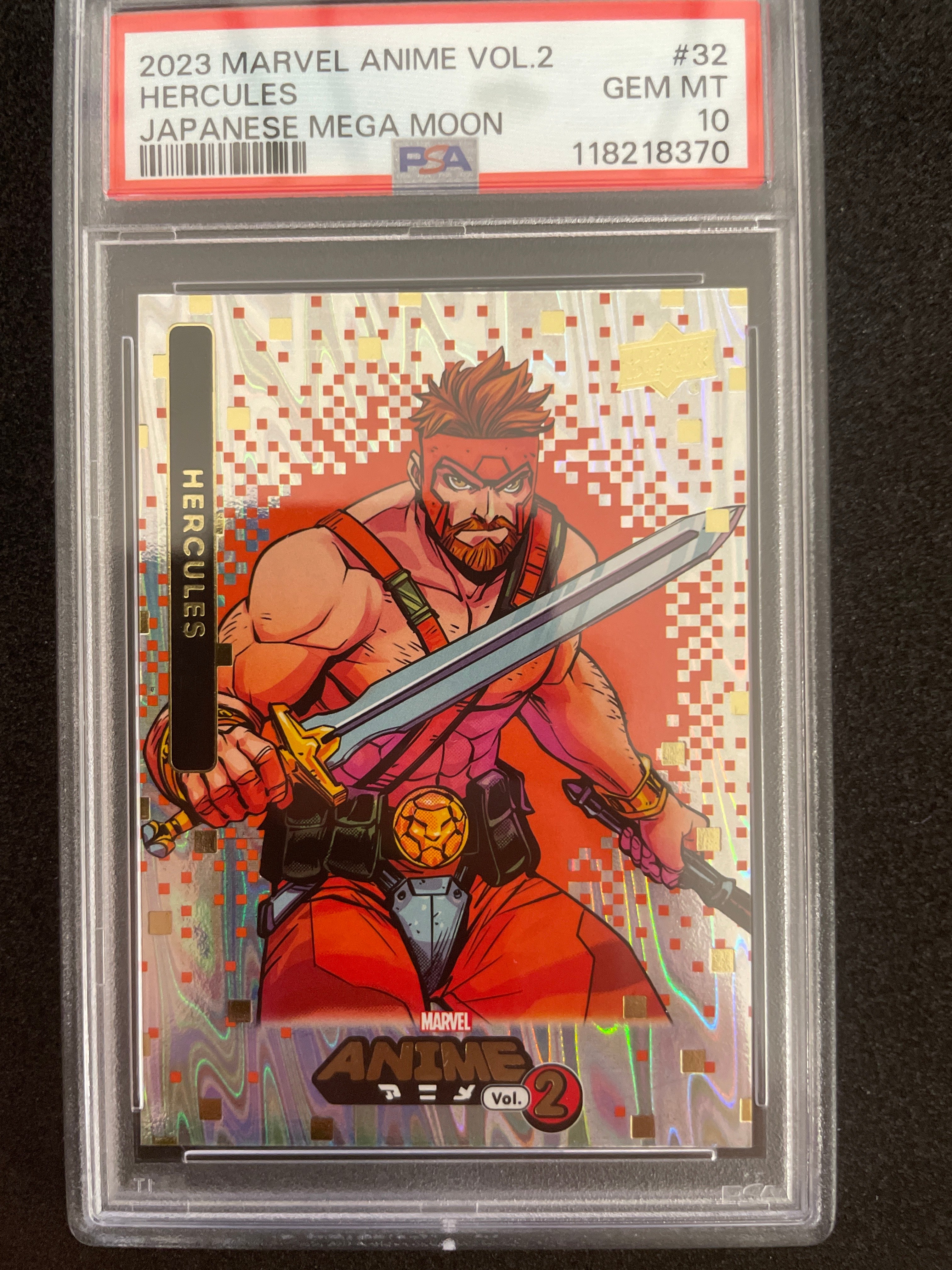 2023 Marvel Anime Vol.2 Hercules Japanese Mega Moon Gem Mint PSA 10