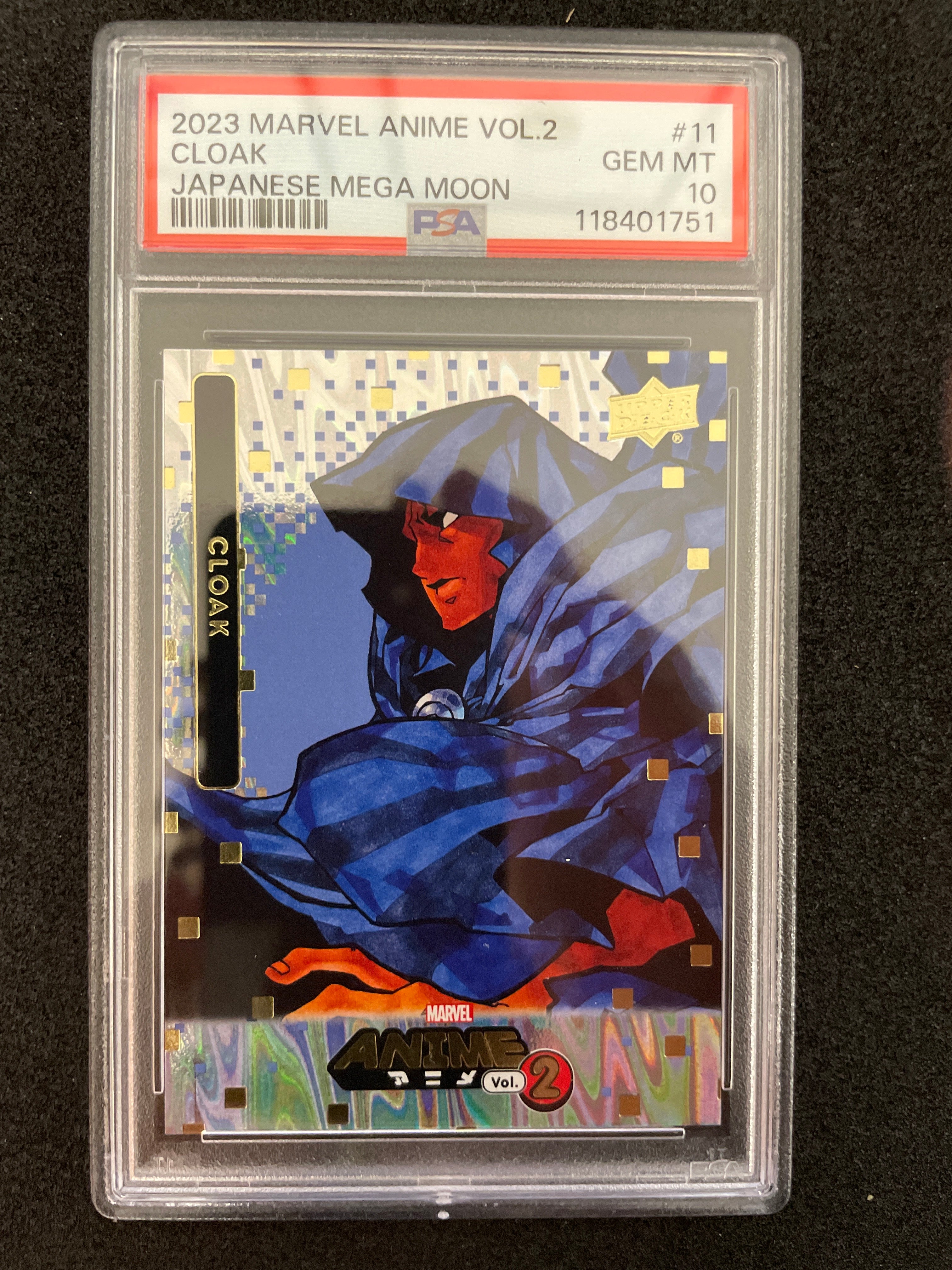 2023 Marvel Anime Vol.2 Cloak Japanese Mega Moon Gem Mint PSA 10