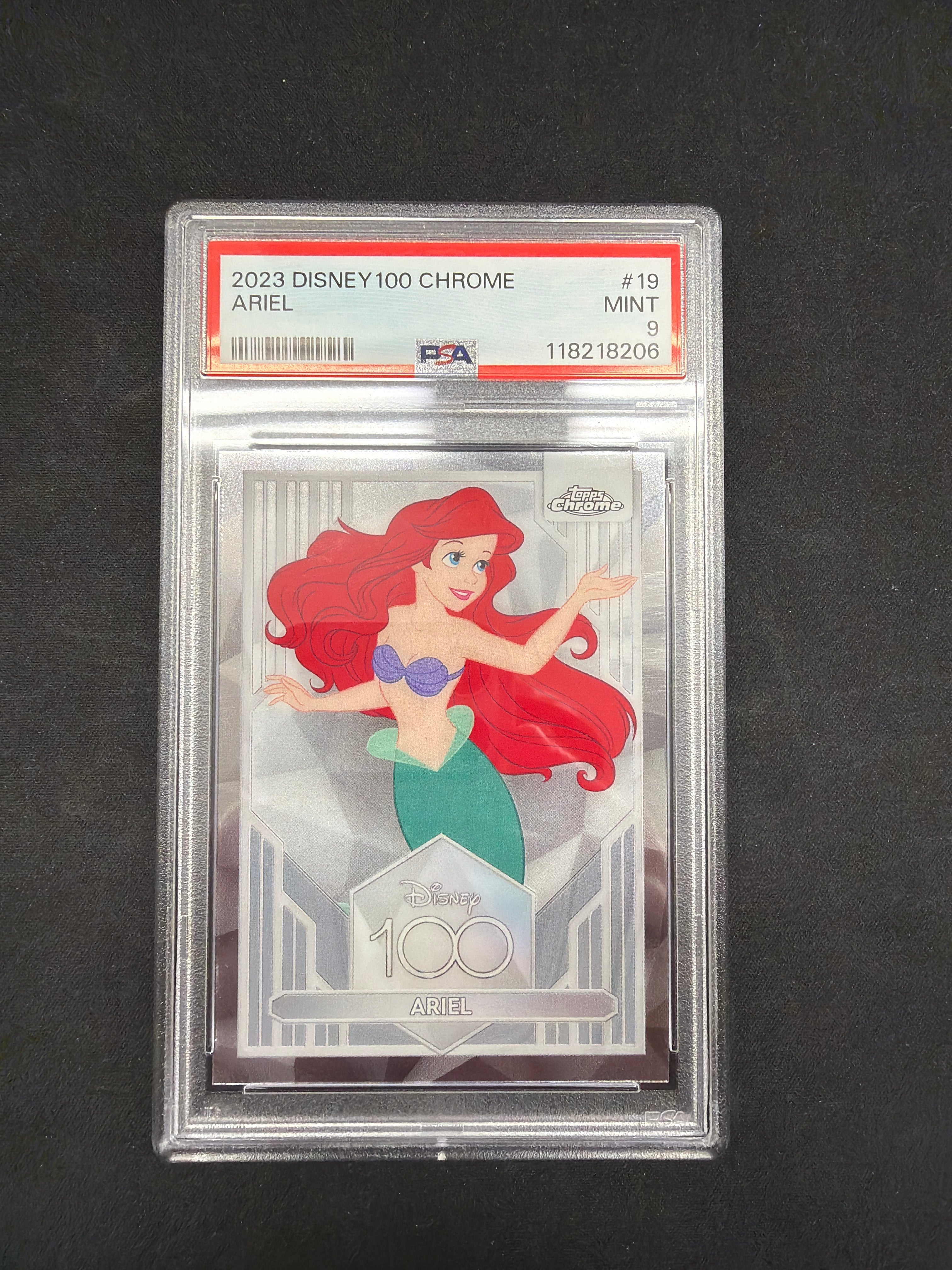 2023 Disney 100 Chrome Ariel PSA MINT 9