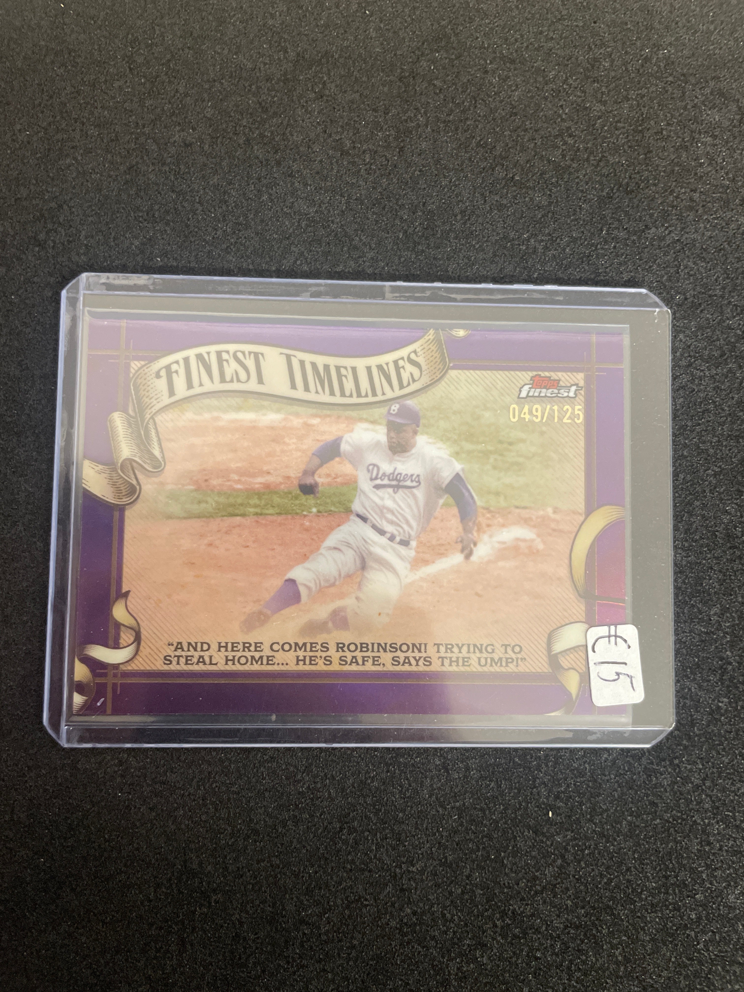 2025 Topps Finest Jackie Robinson Finest Timelines FT-18 /125