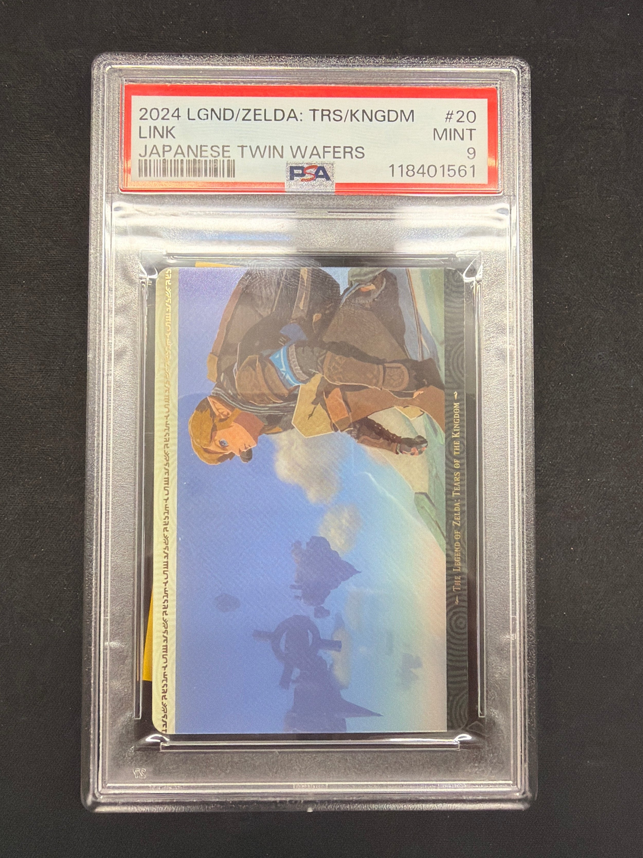 2024 LGND/ZELDA: TRS/KNGDM LINK Japanese Twin Wafers PSA Mint 9