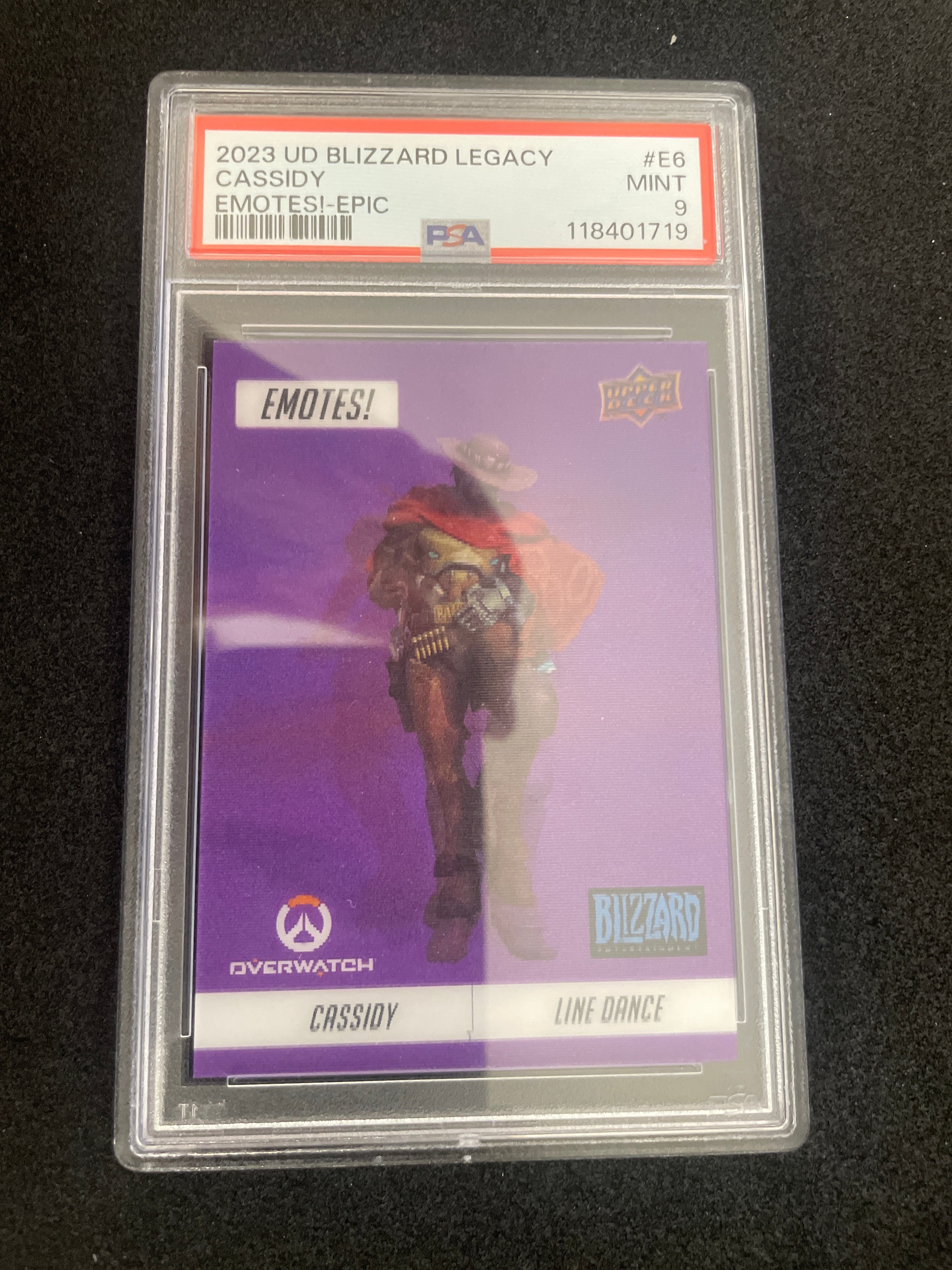 2023 UD Blizzard Legacy Cassidy Emotes!-Epic MINT PSA 9