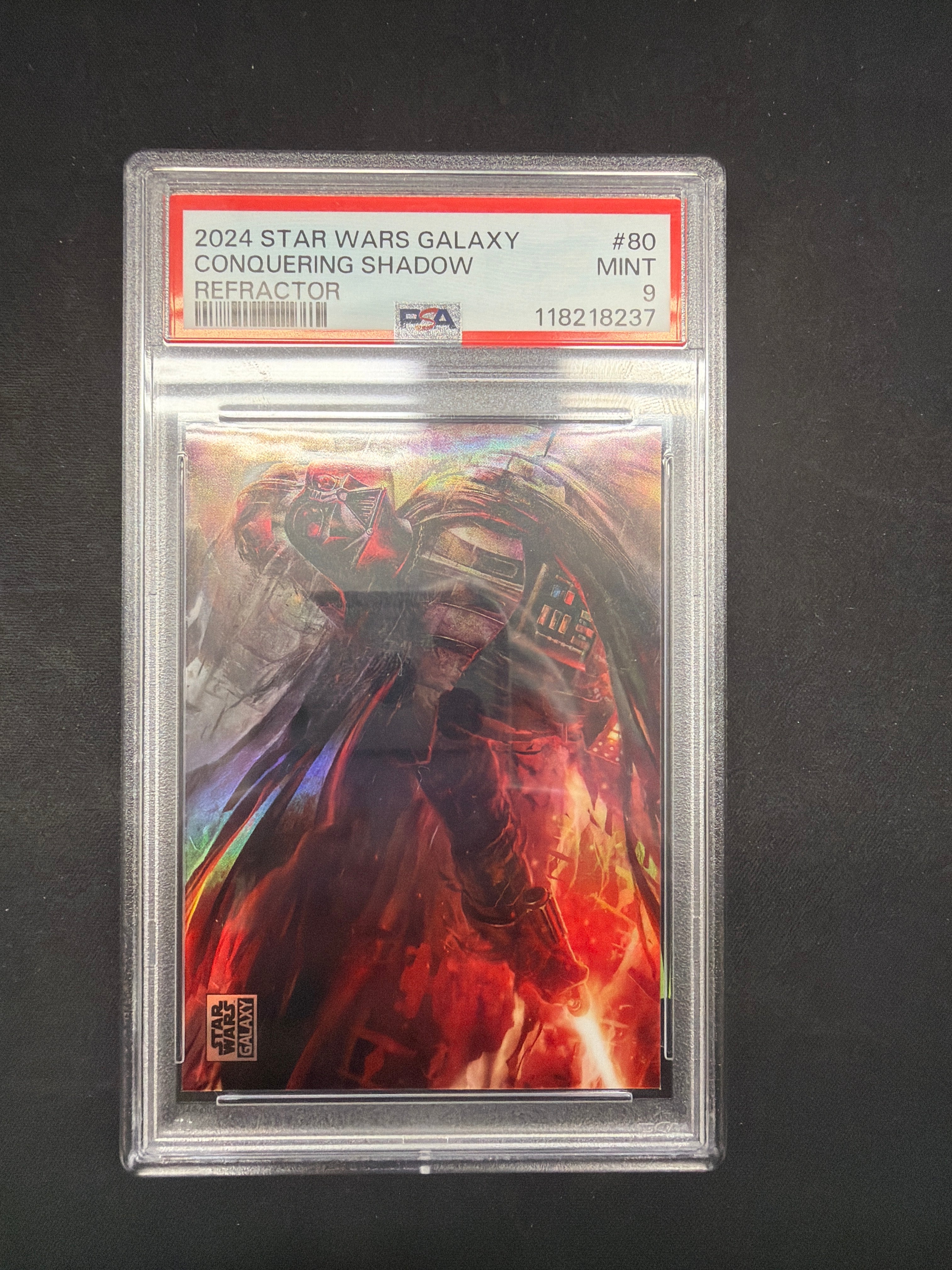 2024 Star Wars Galaxy Conquering Shadow Refractor PSA MINT 9