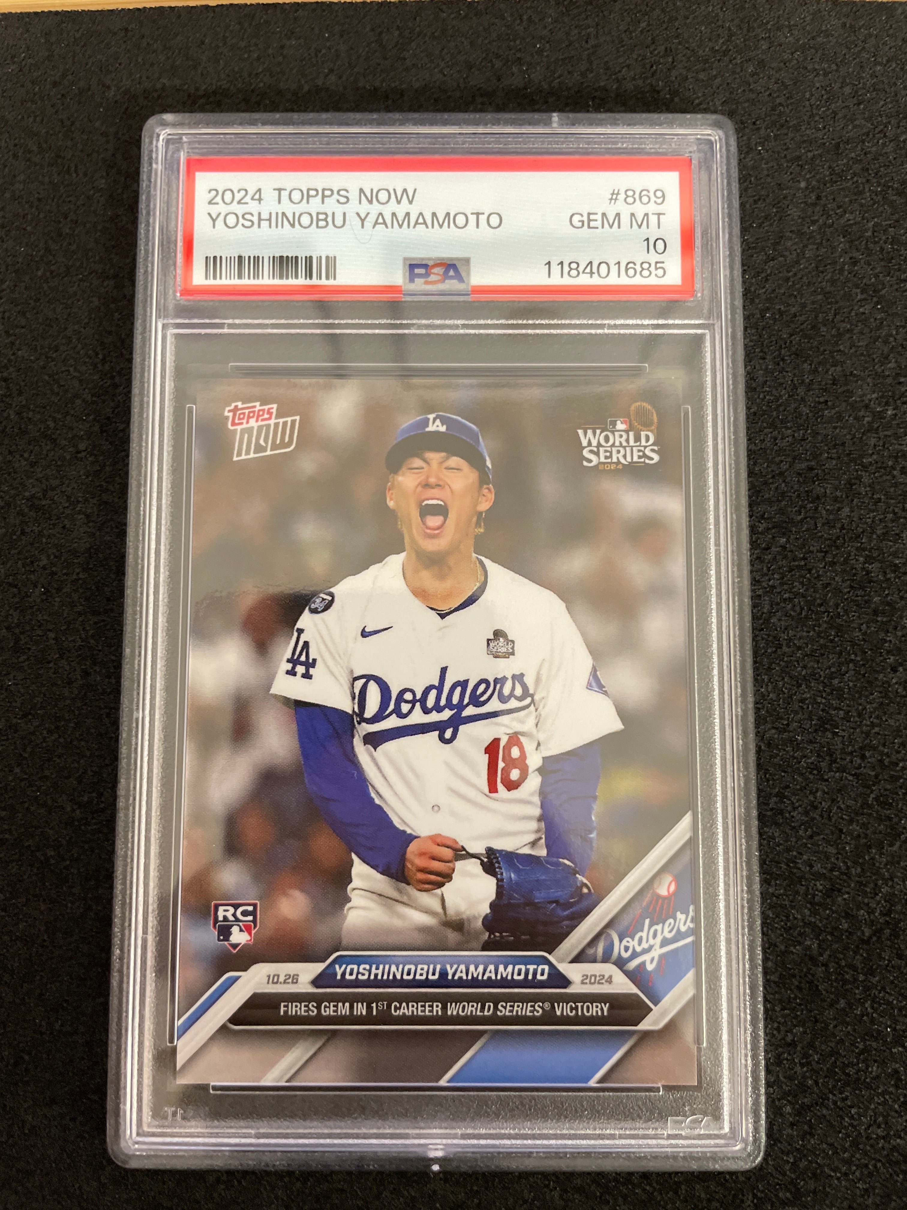 2024 Topps Now Yoshinobu Yamamoto PSA 10 Gem Mint
