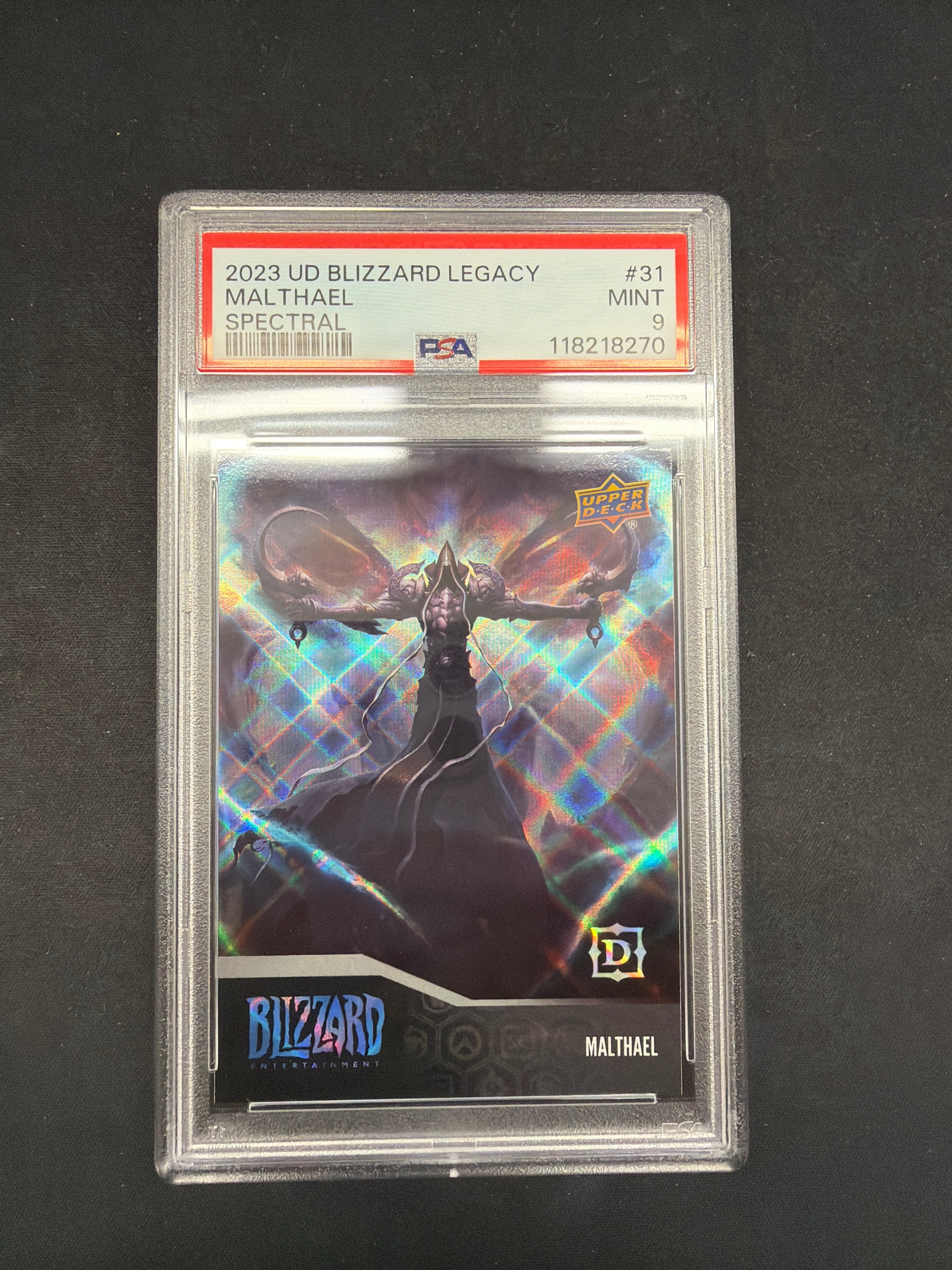 2023 UD Blizzard Legacy Malthael Spectral PSA MINT 9
