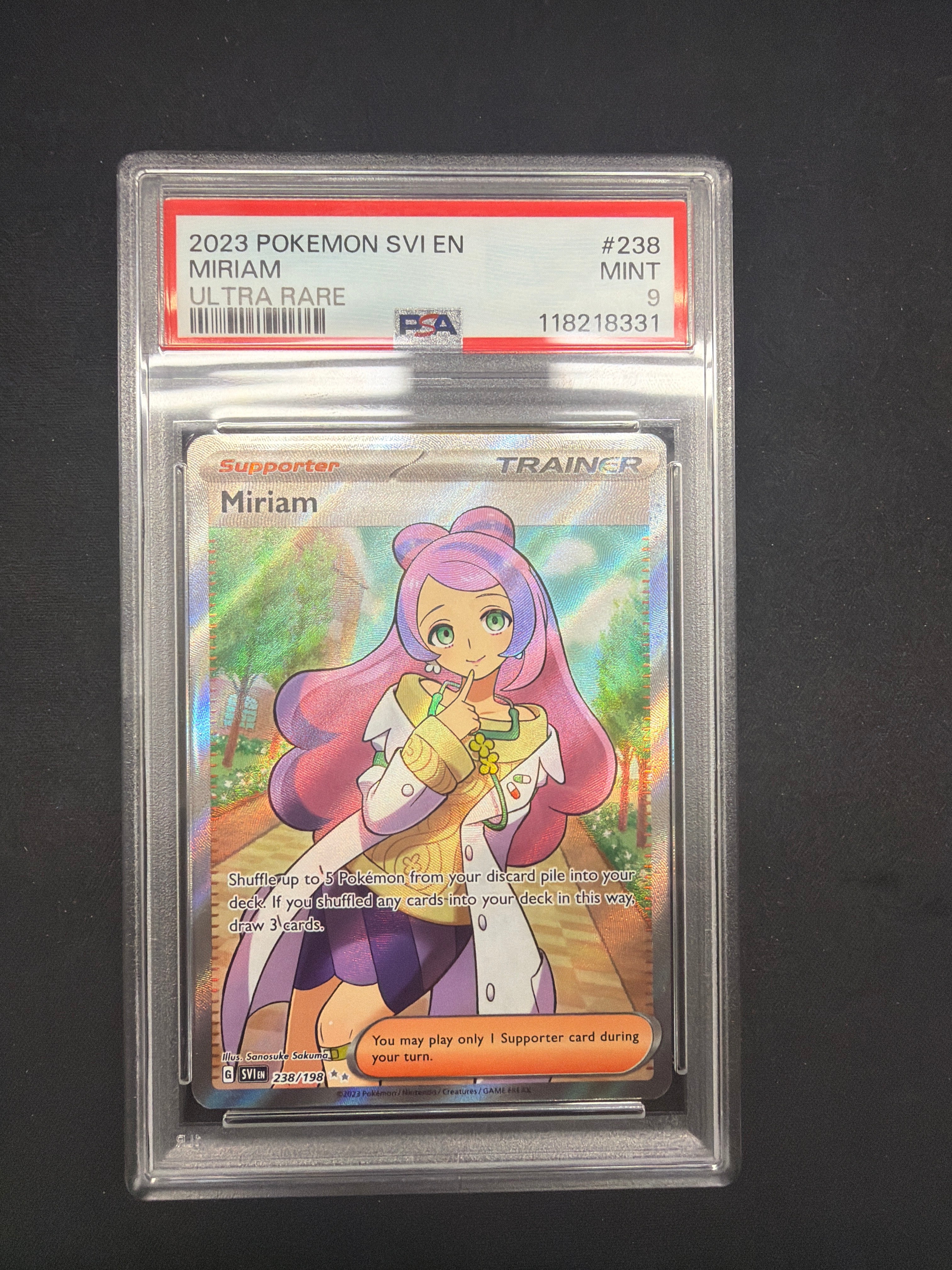 2023 Pokémon SVI En Miriam Ultra Rare PSA MINT 9