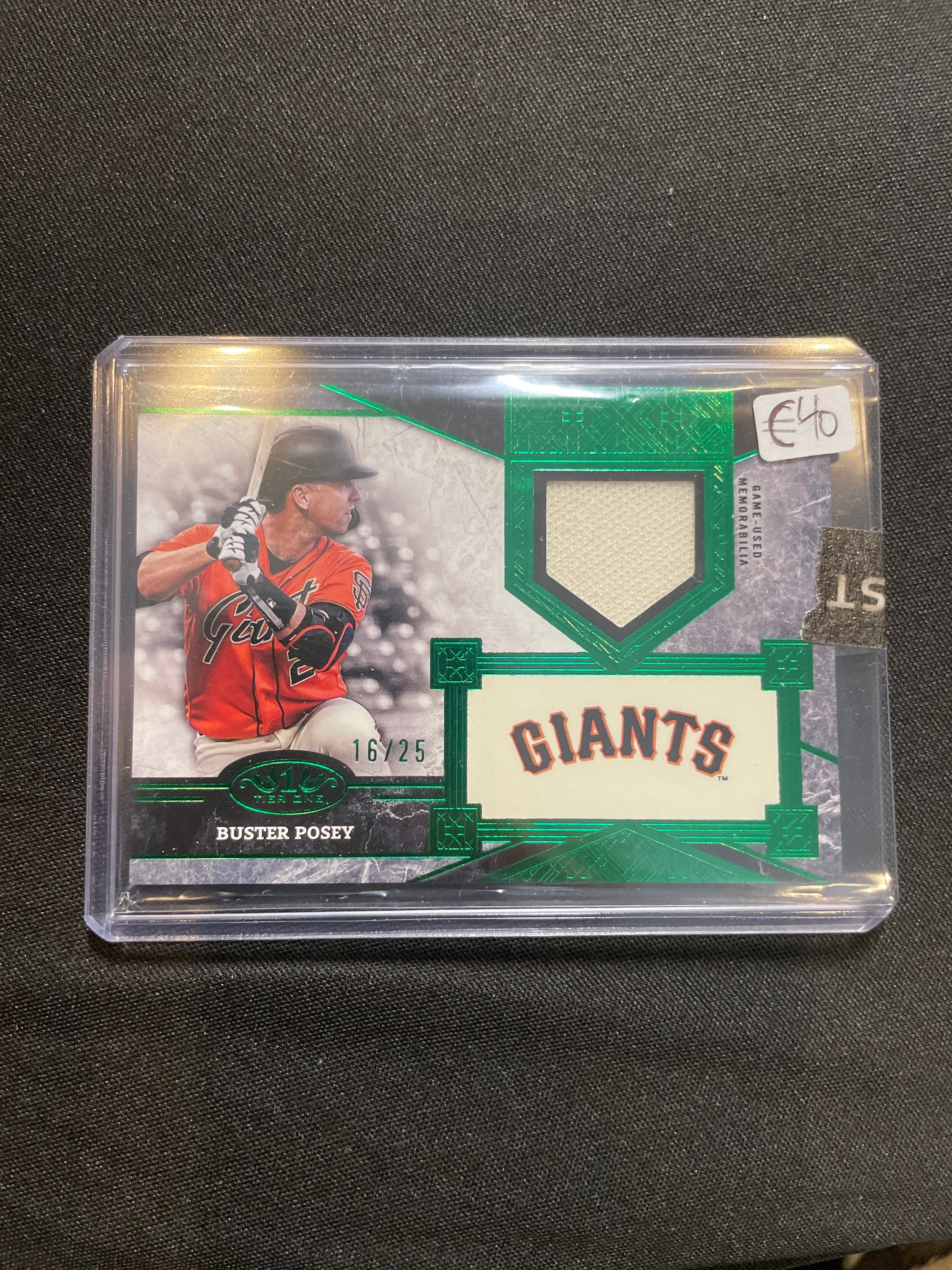 2025 Topps Tier One Baseball Buster Posey Relic /25