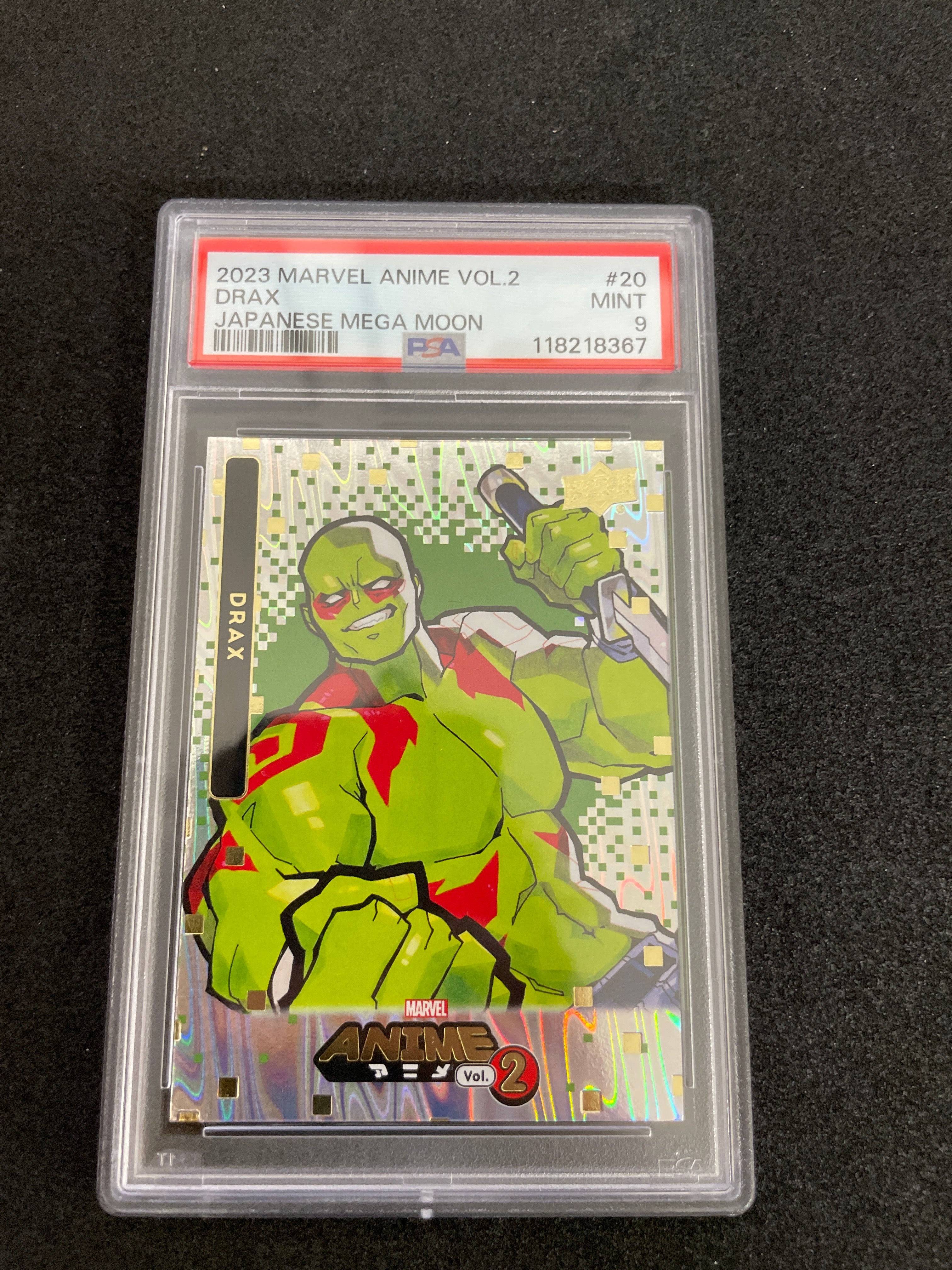 2023 Marvel Anime Vol.2 Drax Japanese Mega Moon MINT PSA 9