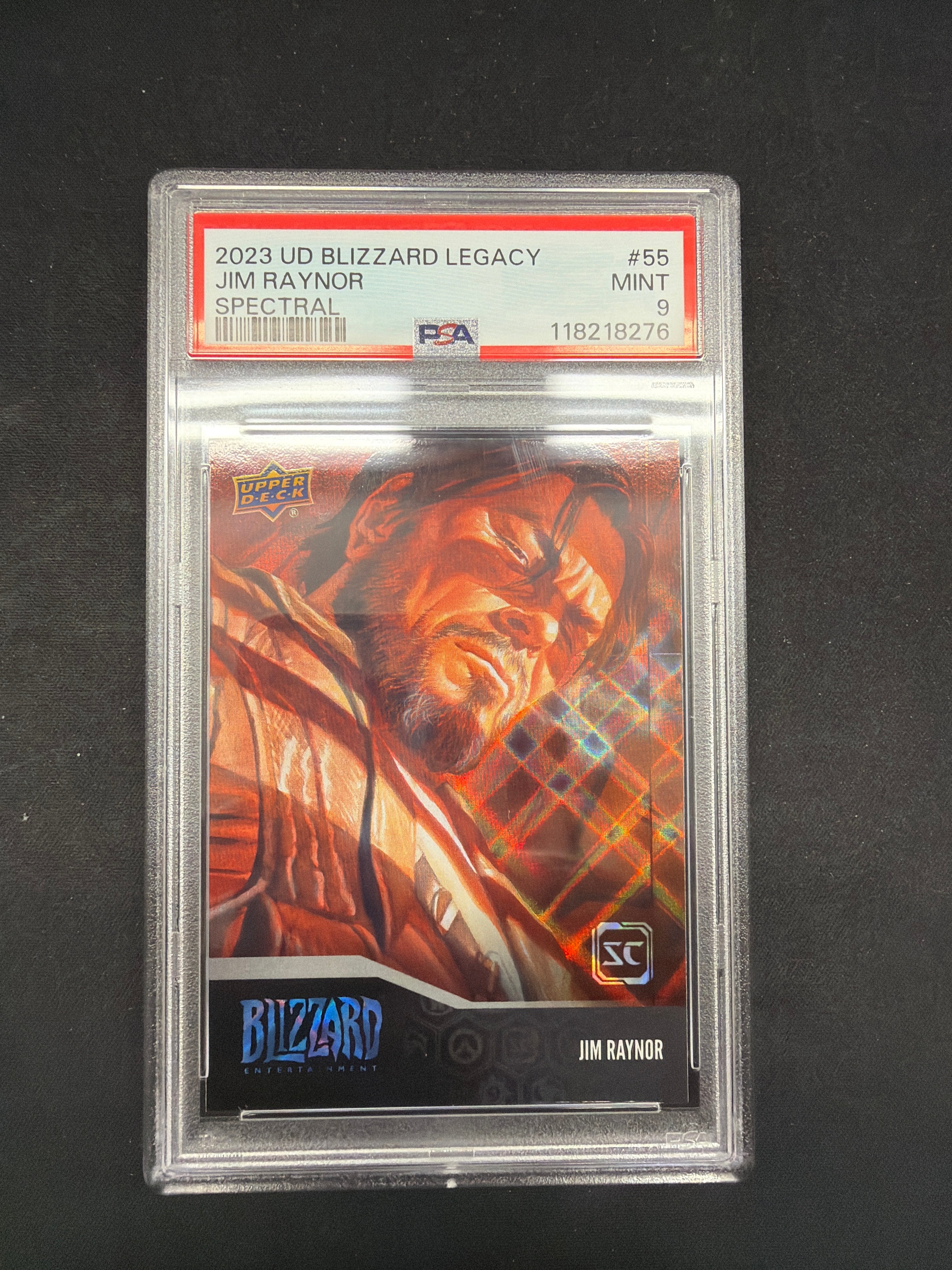 2023 UD Blizzard Legacy Jim Raynor Spectral PSA MINT 9