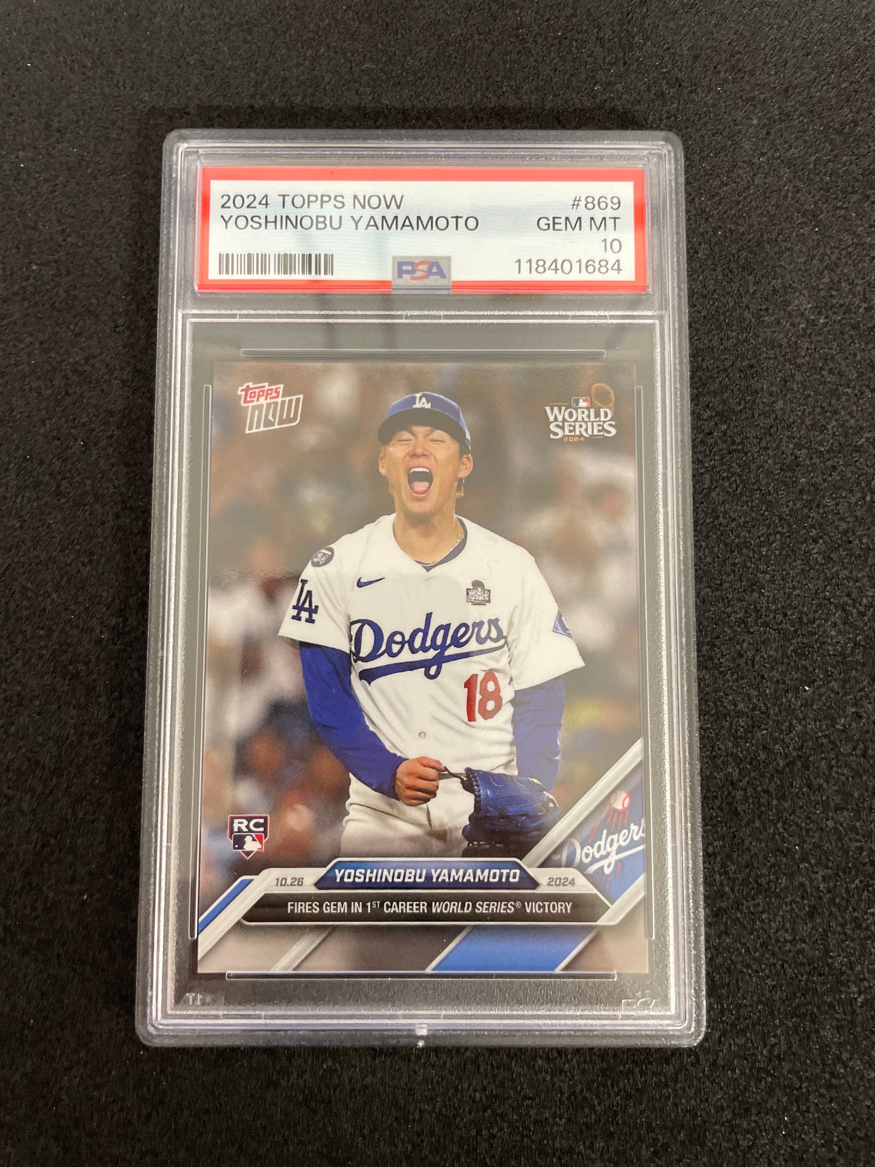 2024 Topps Now Yoshinobu Yamamoto PSA 10 Gem Mint