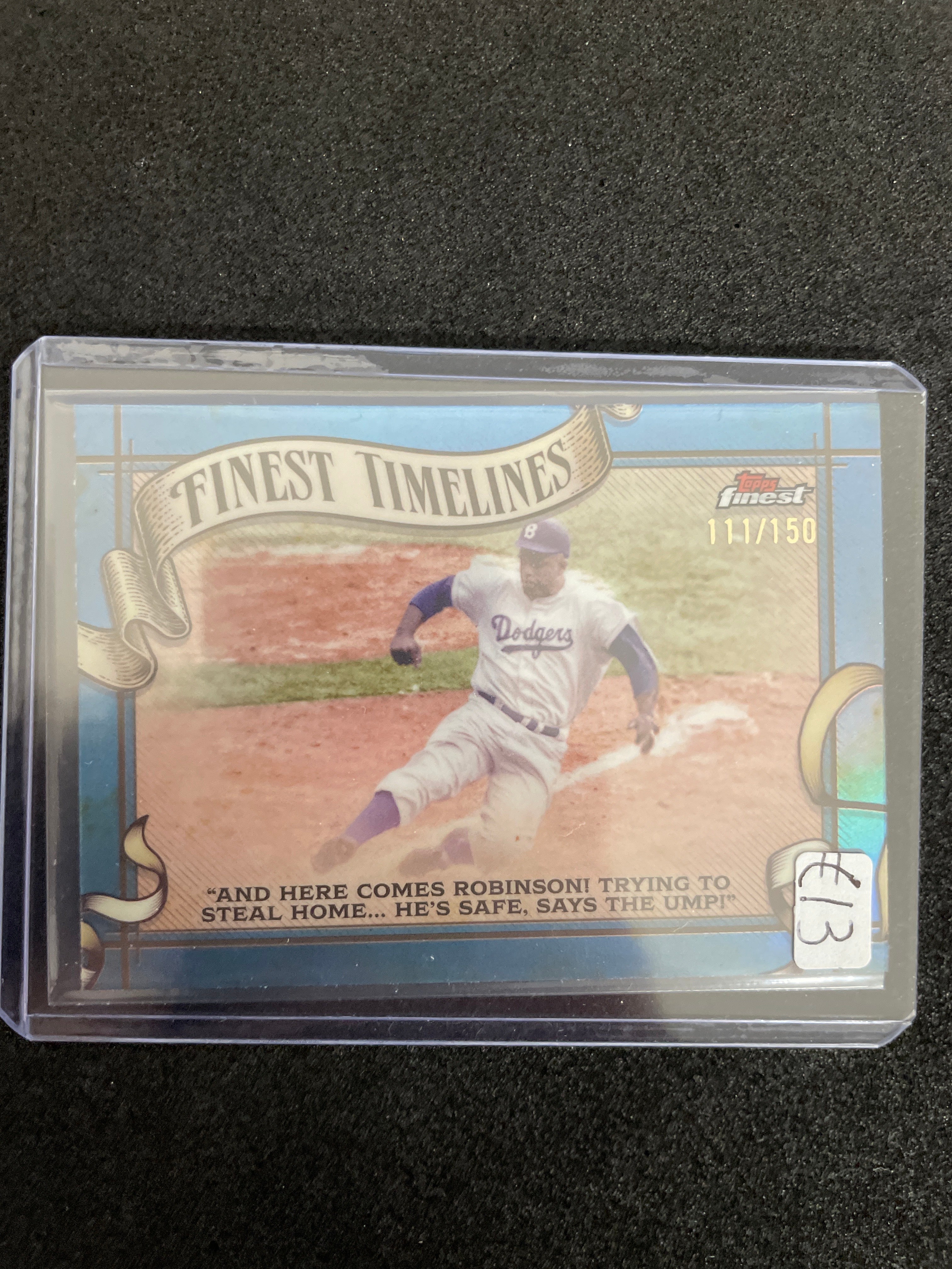 2025 Topps Finest Jackie Robinson Finest Timelines FT-18 /150