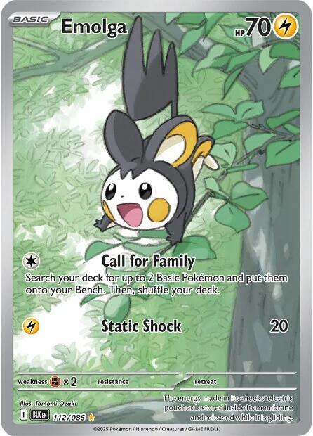 Emolga (BLK 112/086) — Black Bolt