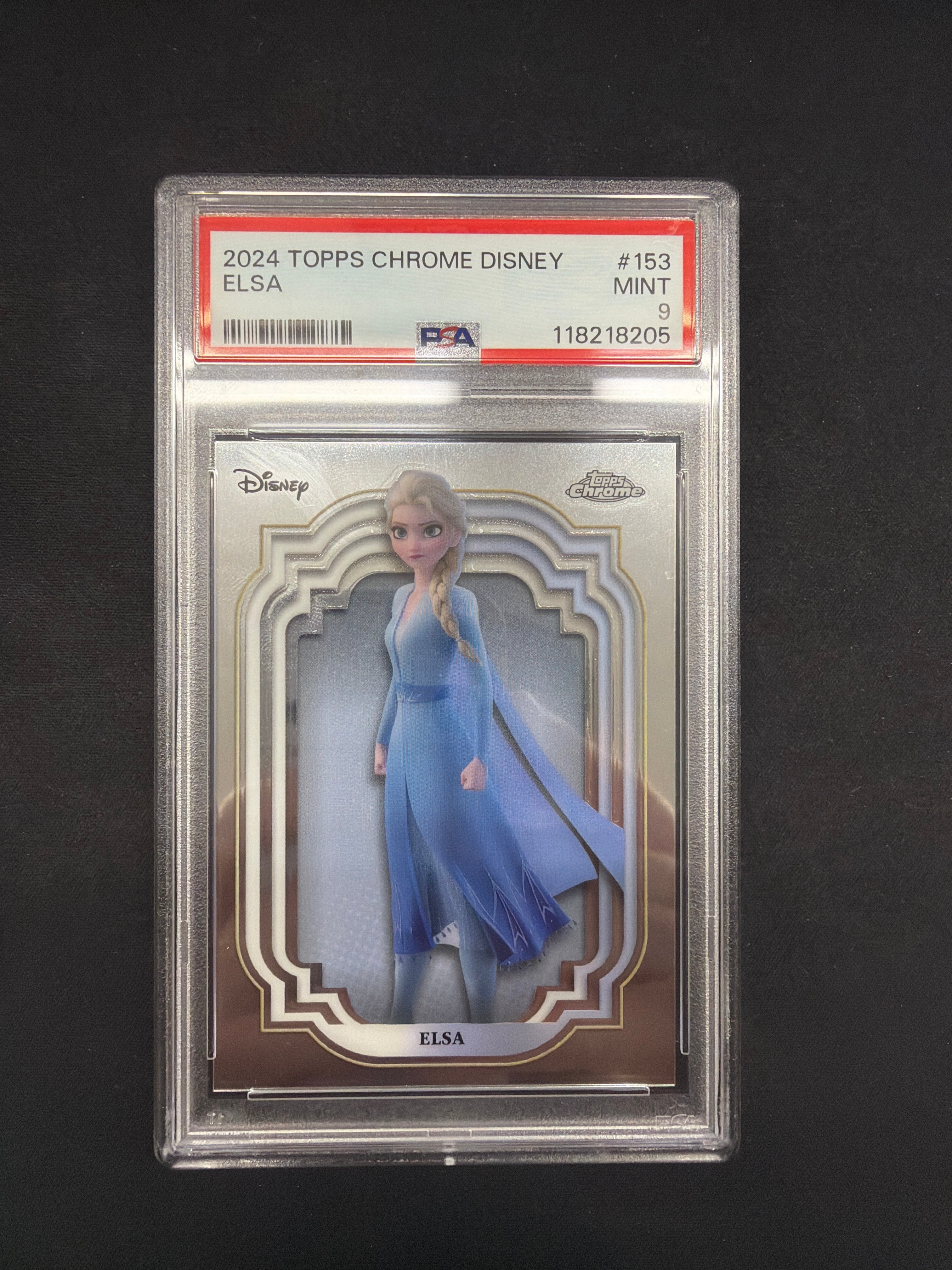 2024 Topps Chrome Disney Elsa PSA MINT 9
