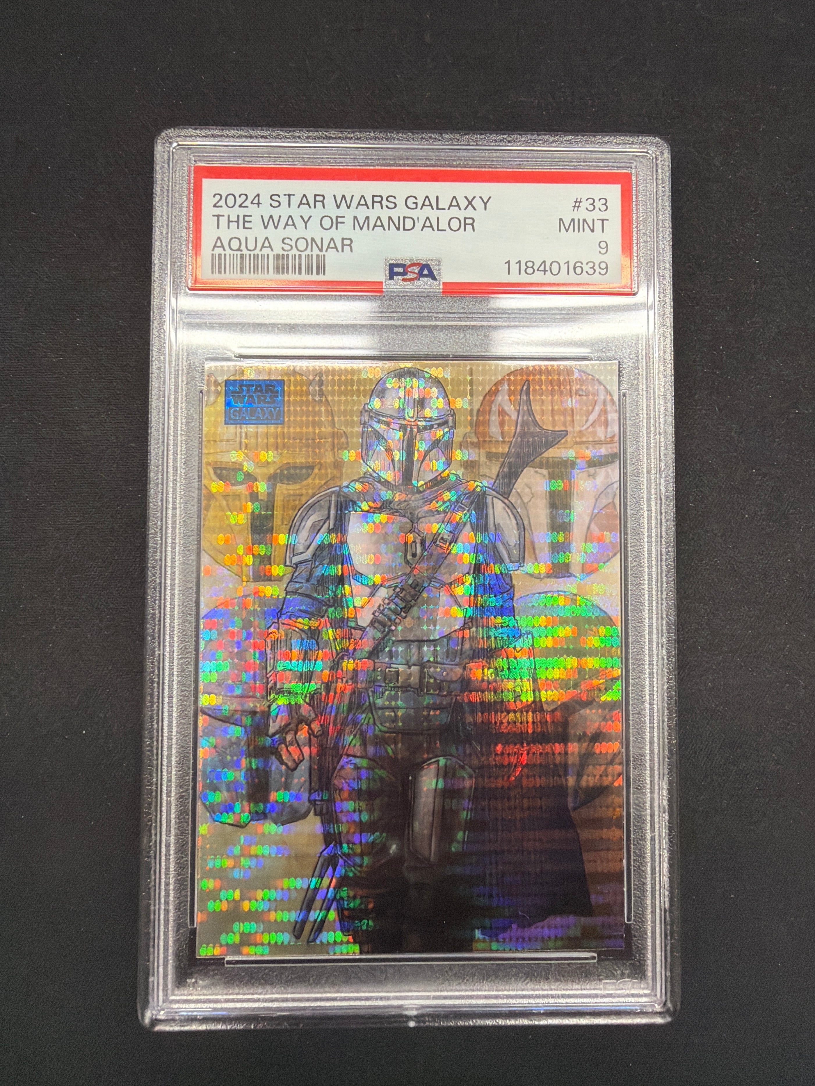 2024 Star Wars Galaxy The Way of Mand'alor Aqua Sonar PSA Mint 9 /199