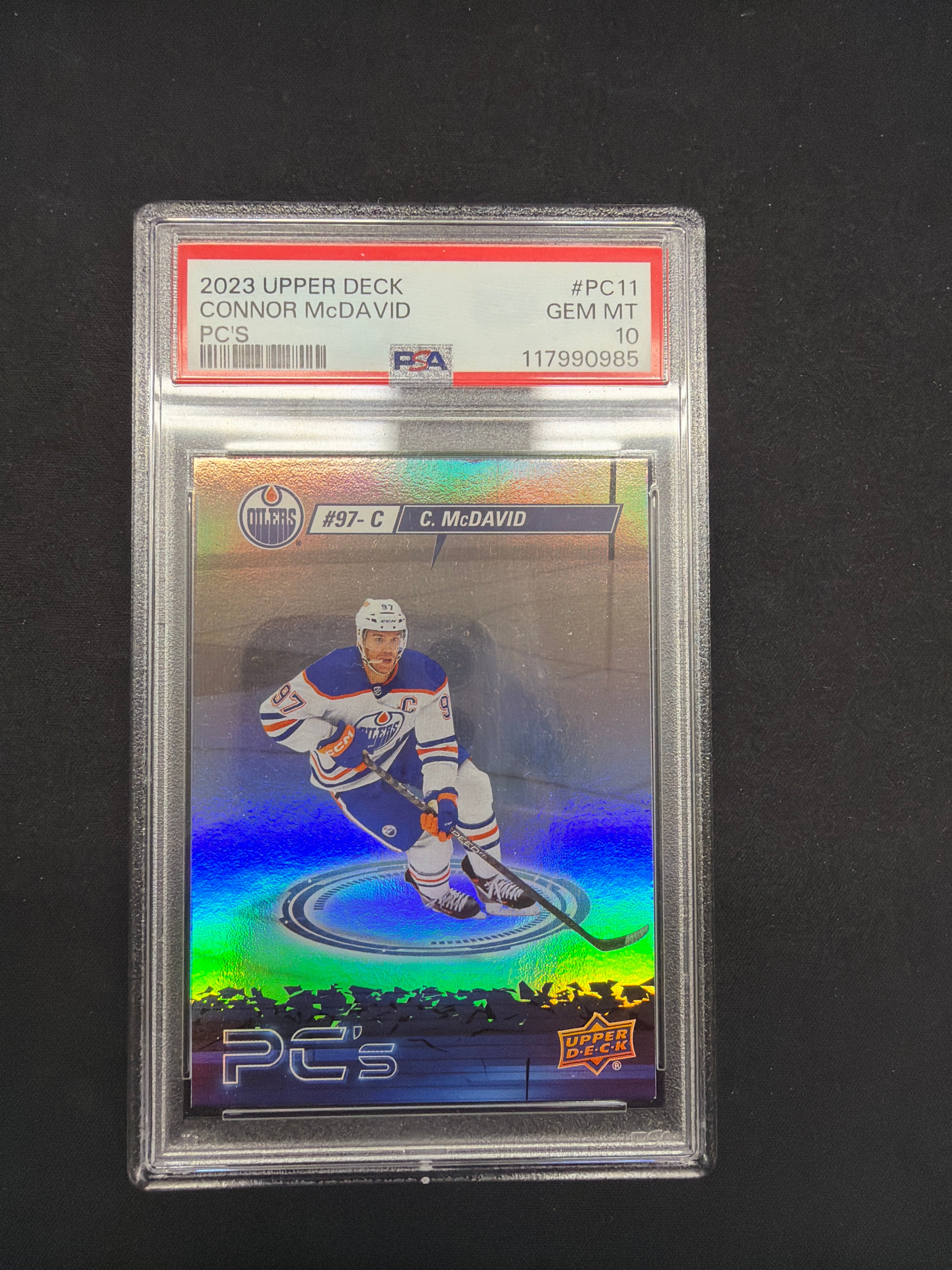 2023 Upper Deck Connor Mcdavid PC’S PSA GEM MT 10