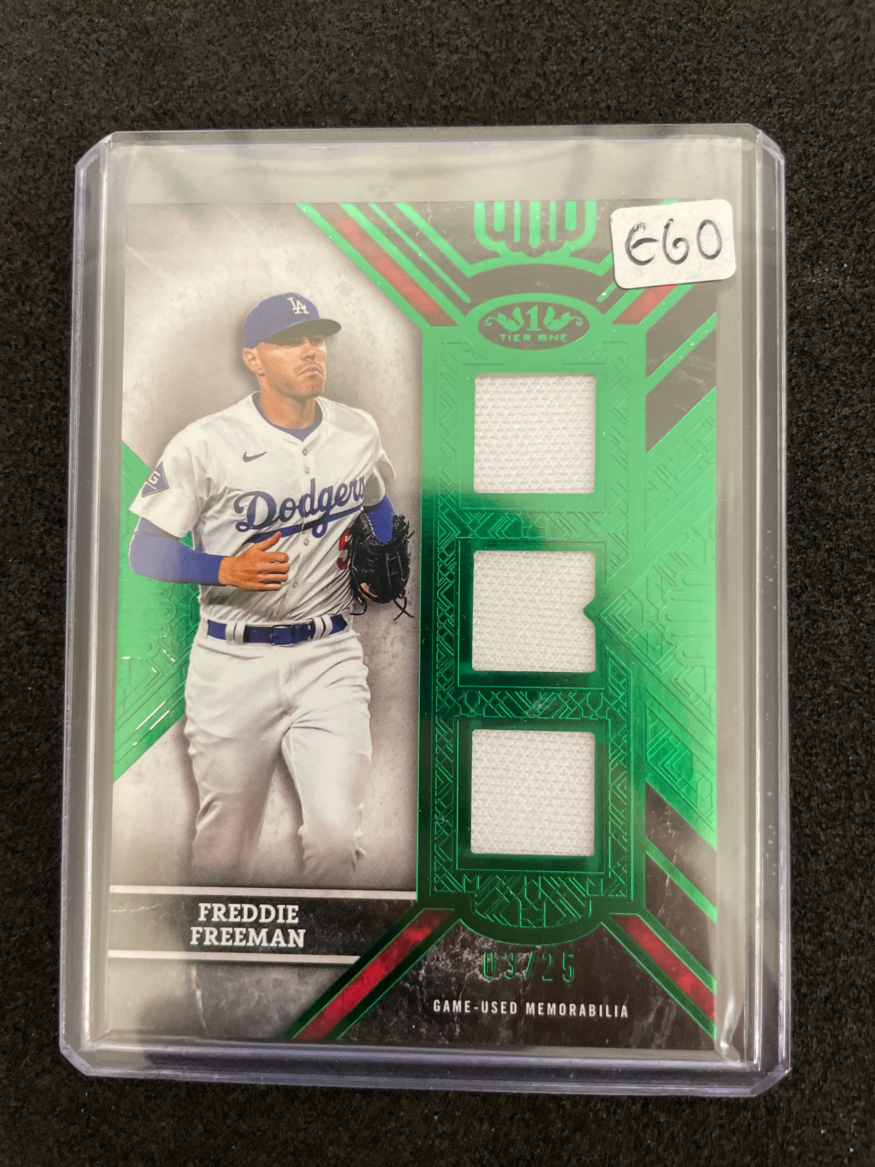 2025 Topps Tier One Baseball Freddie Freeman Relic /25