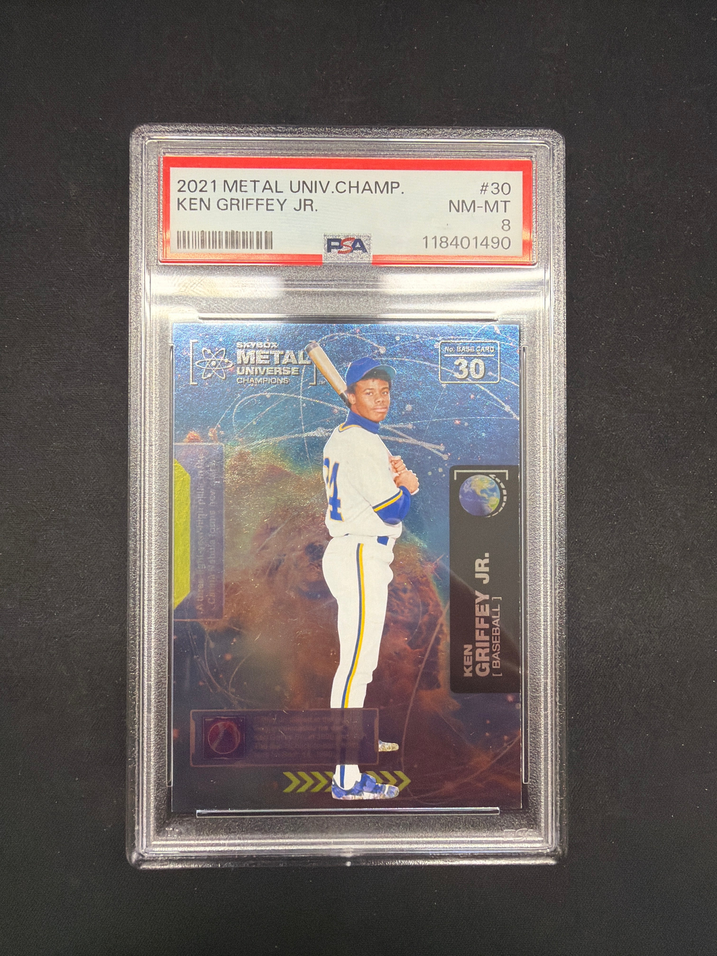 2021 Metal Universe Champions Ken Griffey Jr PSA NM-MT 8