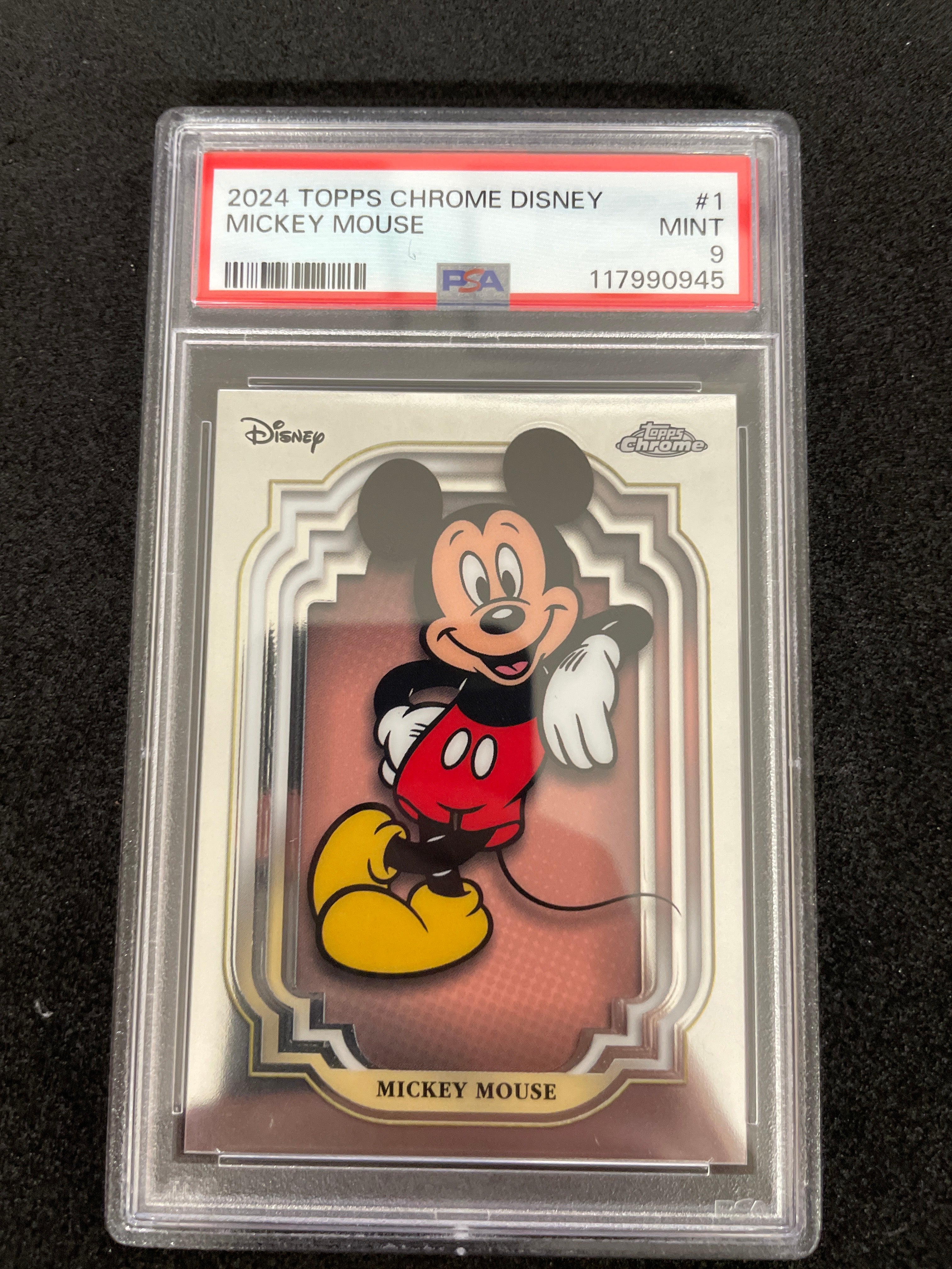 2024 Topps Chrome Disney Mickey Mouse PSA 9
