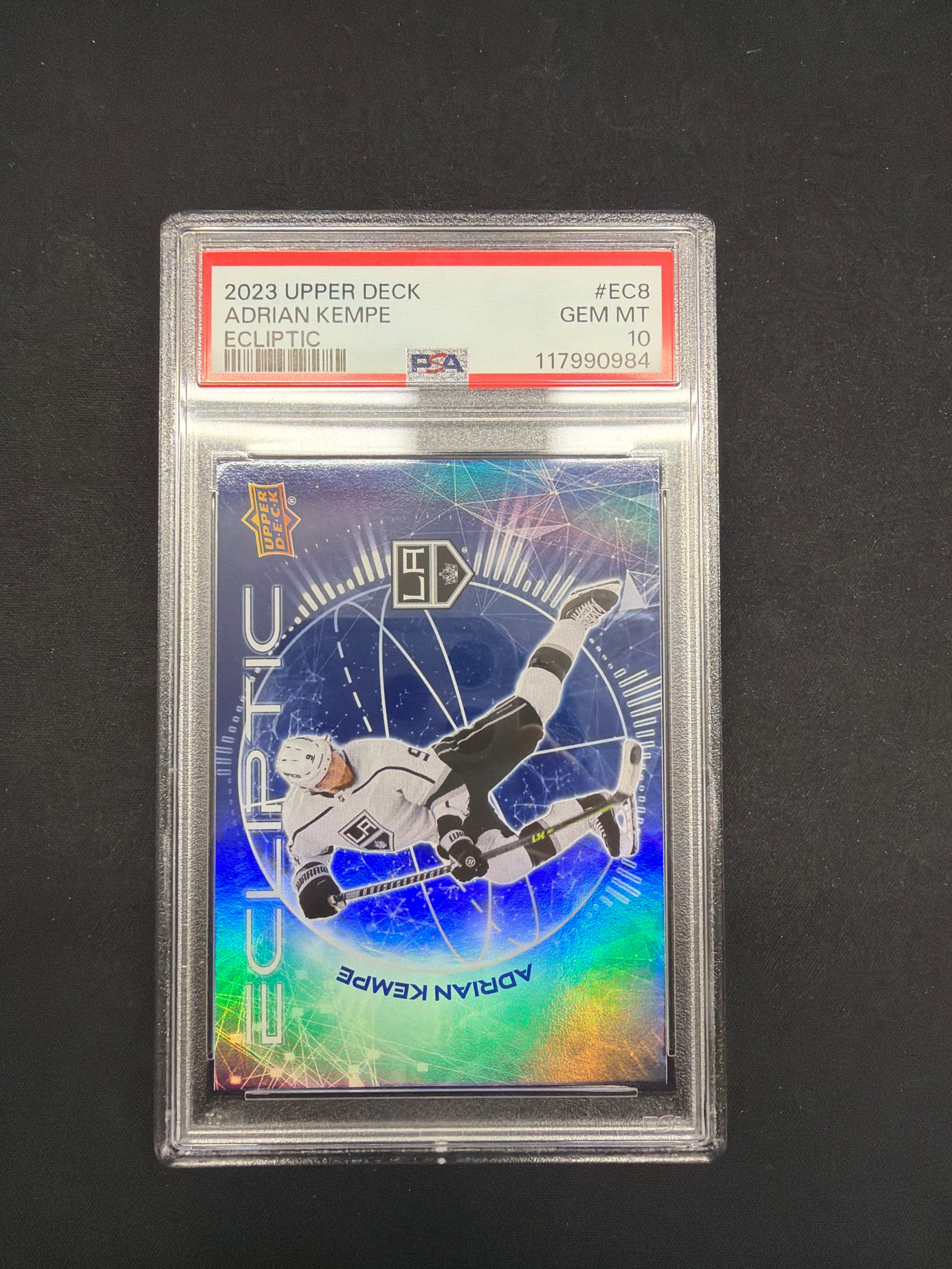 2023 Upper Deck Adrian Kempe Ecliptic PSA GEM MT 10