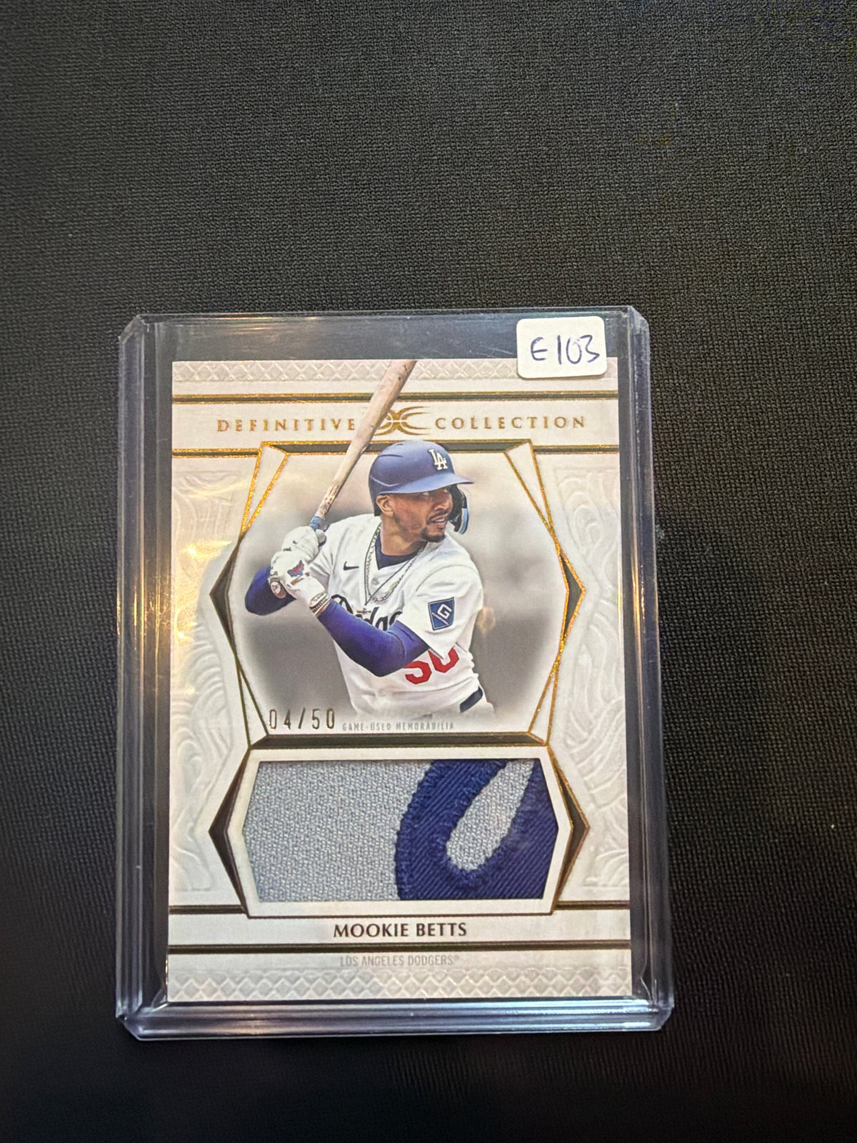 2025 Topps Definitive Mookie Betts Patch /50