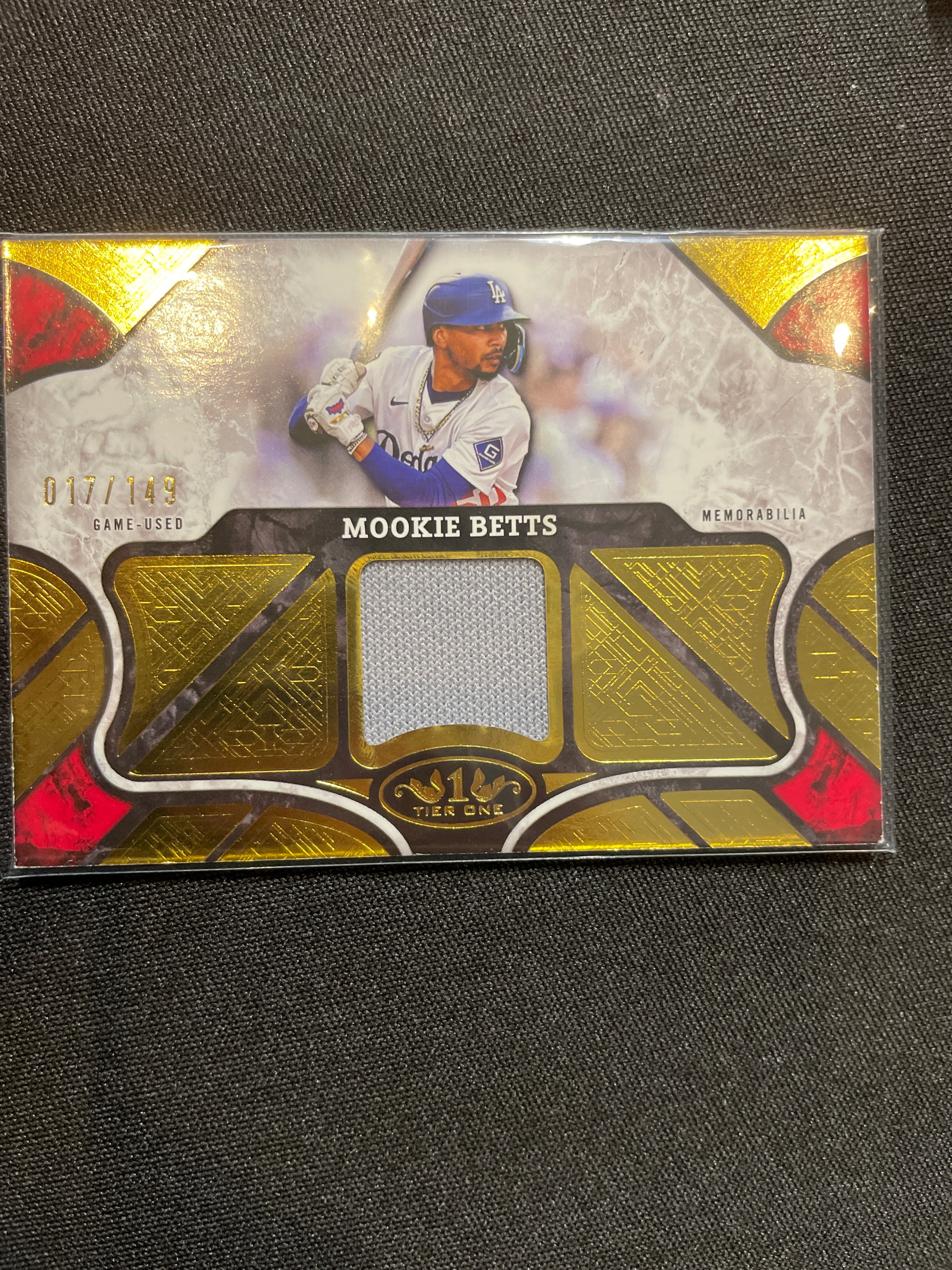 2025 Topps Tier One Baseball Mookie Betts Relic /149