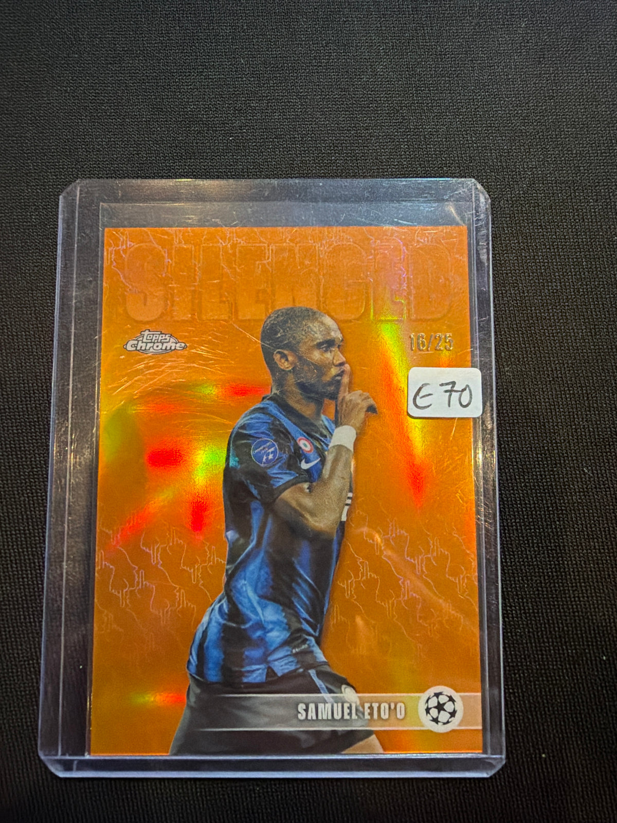 2026 Topps Chrome Samuel Eto’o Silenced /25
