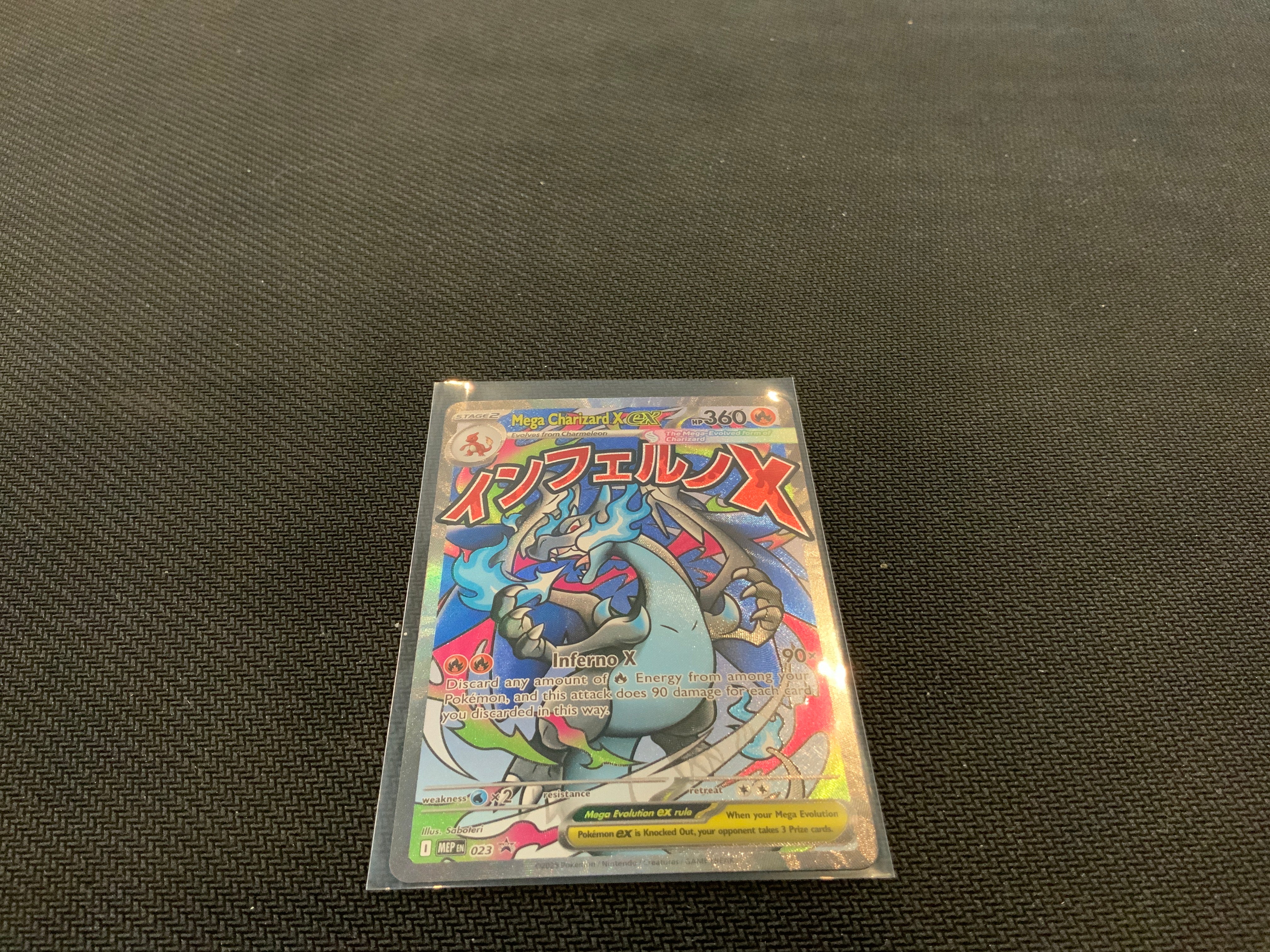 Pokemon MEP Promo Mega Charizard X EX 023