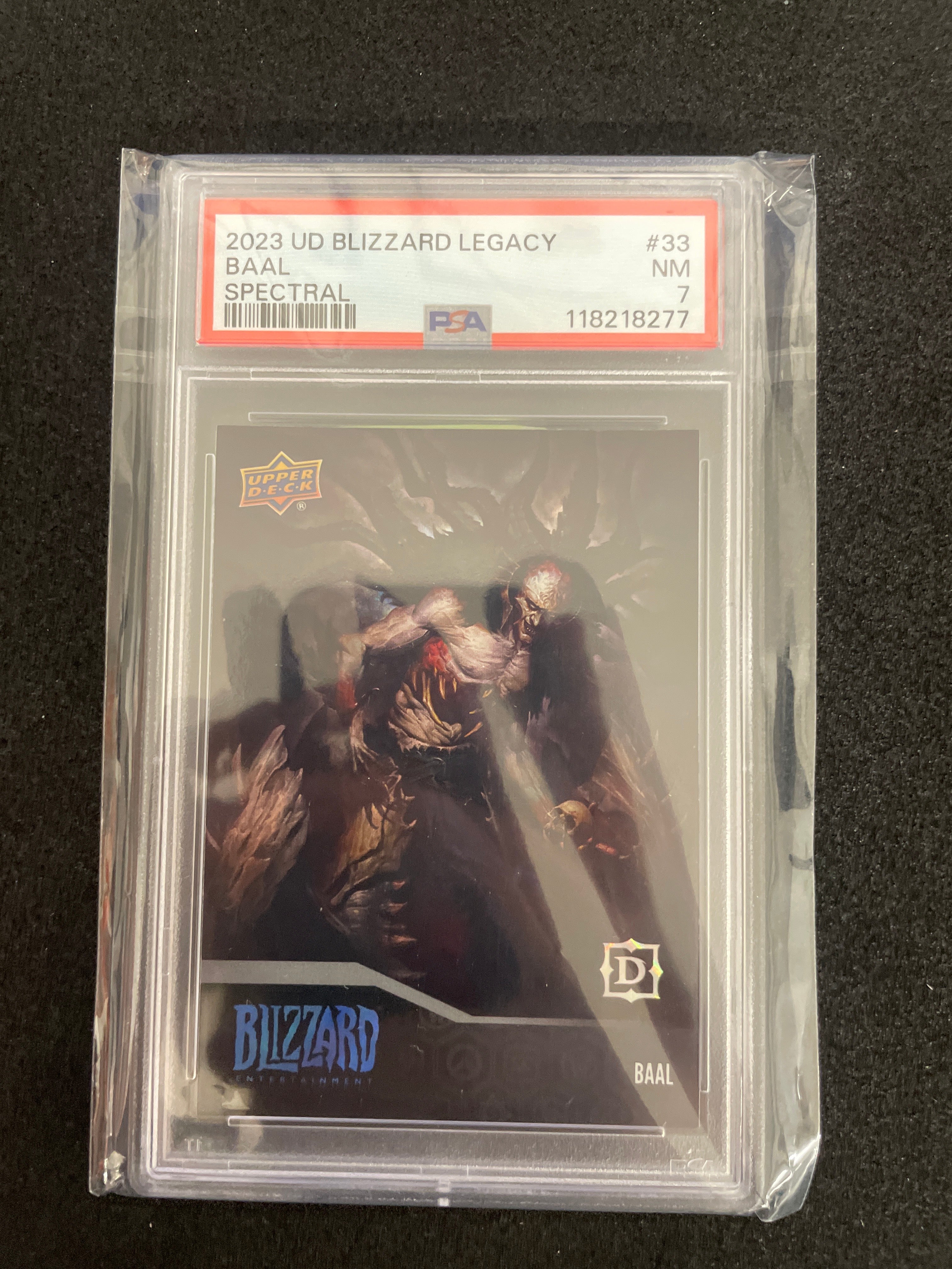 2023 UD Blizard Legacy Baal Spectral NEAR MINT PSA 7