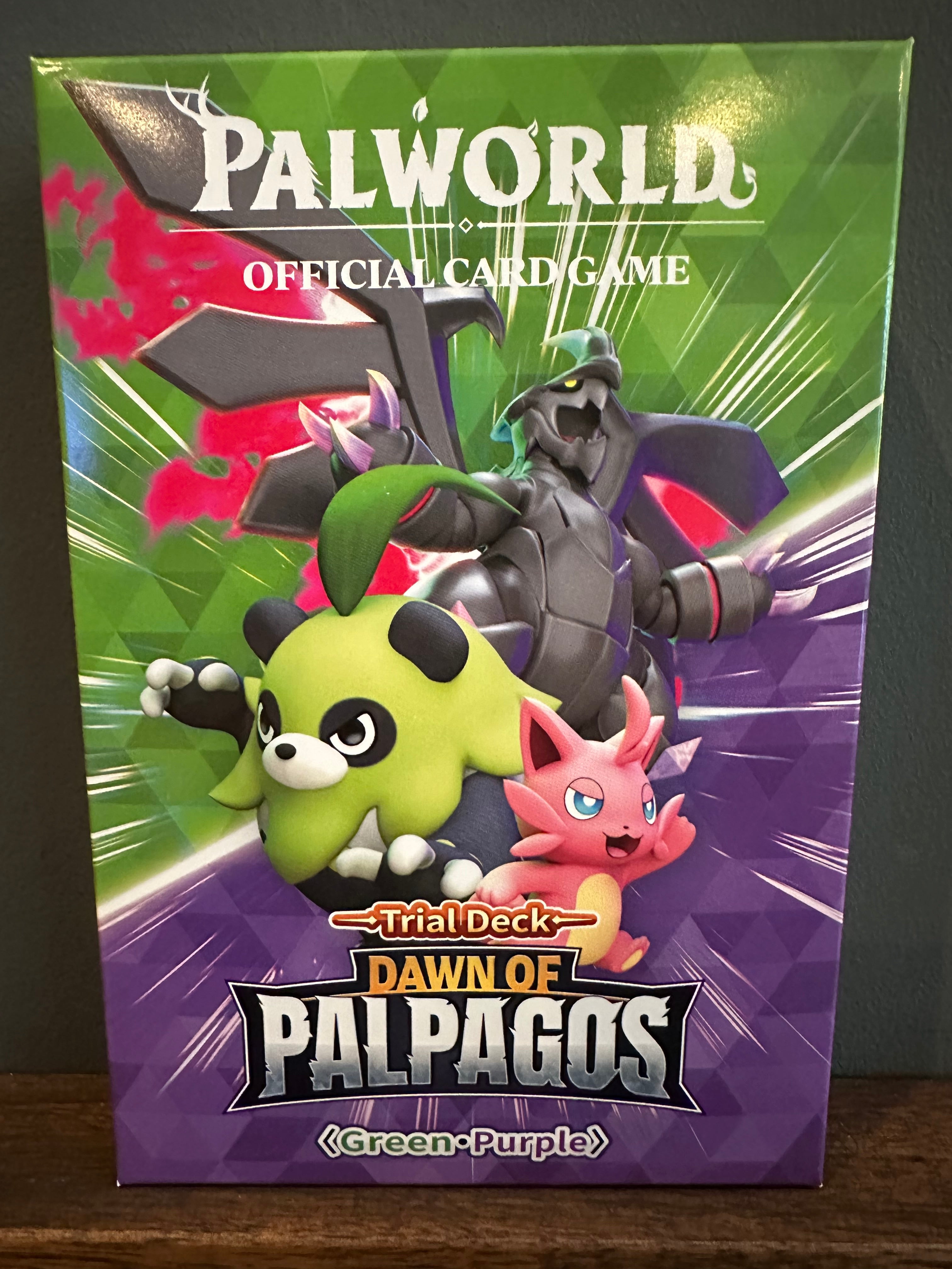 Palworld Official Card Game - Dawn of Palpagos Trial Deck, Green/Purple