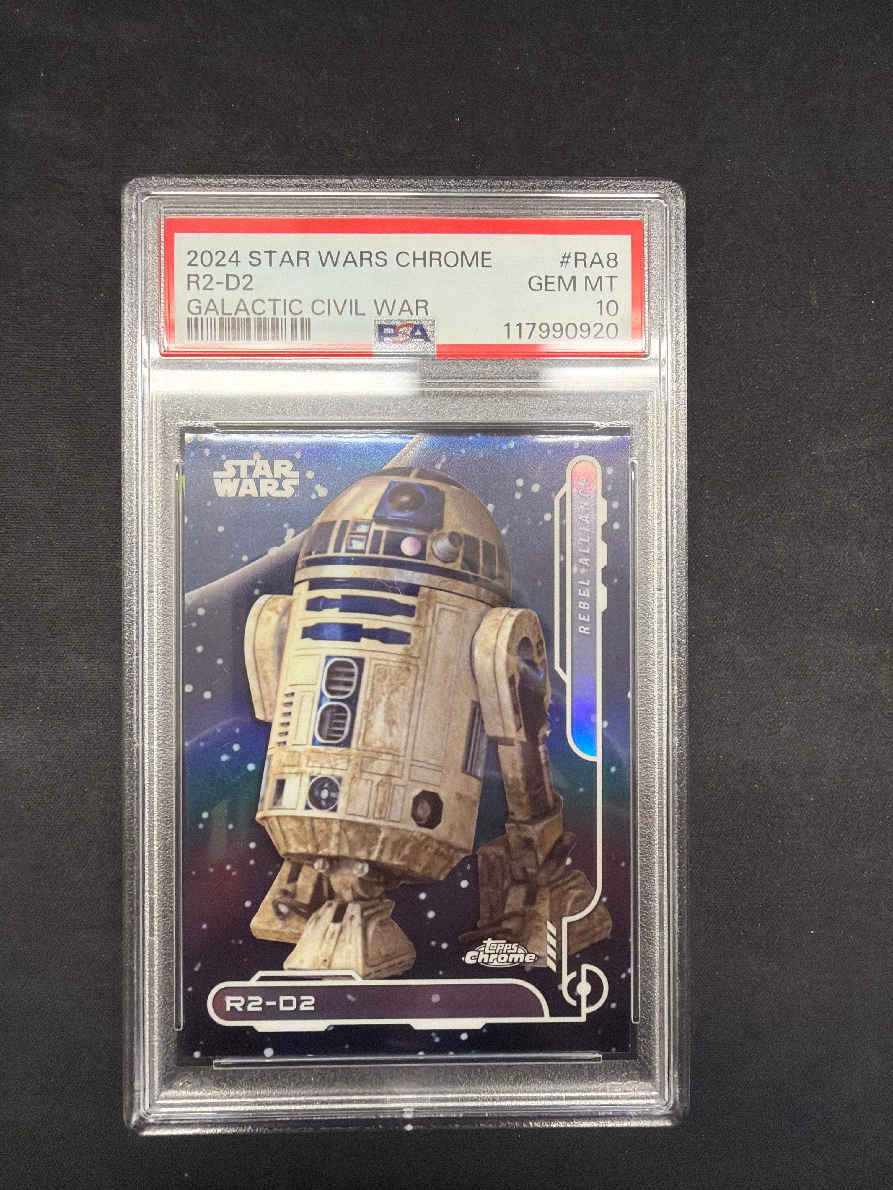 2024 Star Wars Chrome R2-D2 Galactic Civil War PSA Gem MT 10