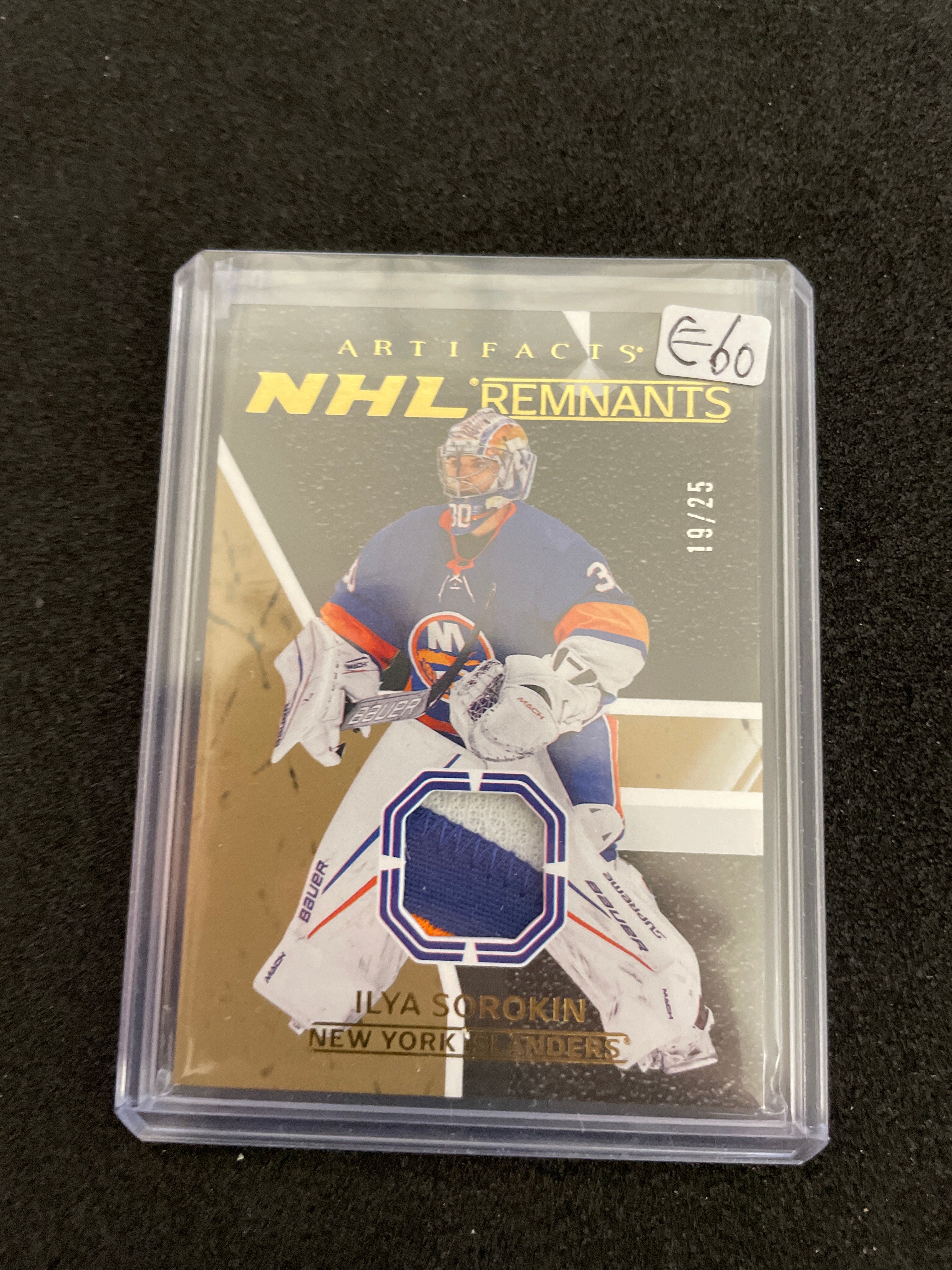 2024-25 Artifact Hockey NHL Remnants Ilya Sorokin /25