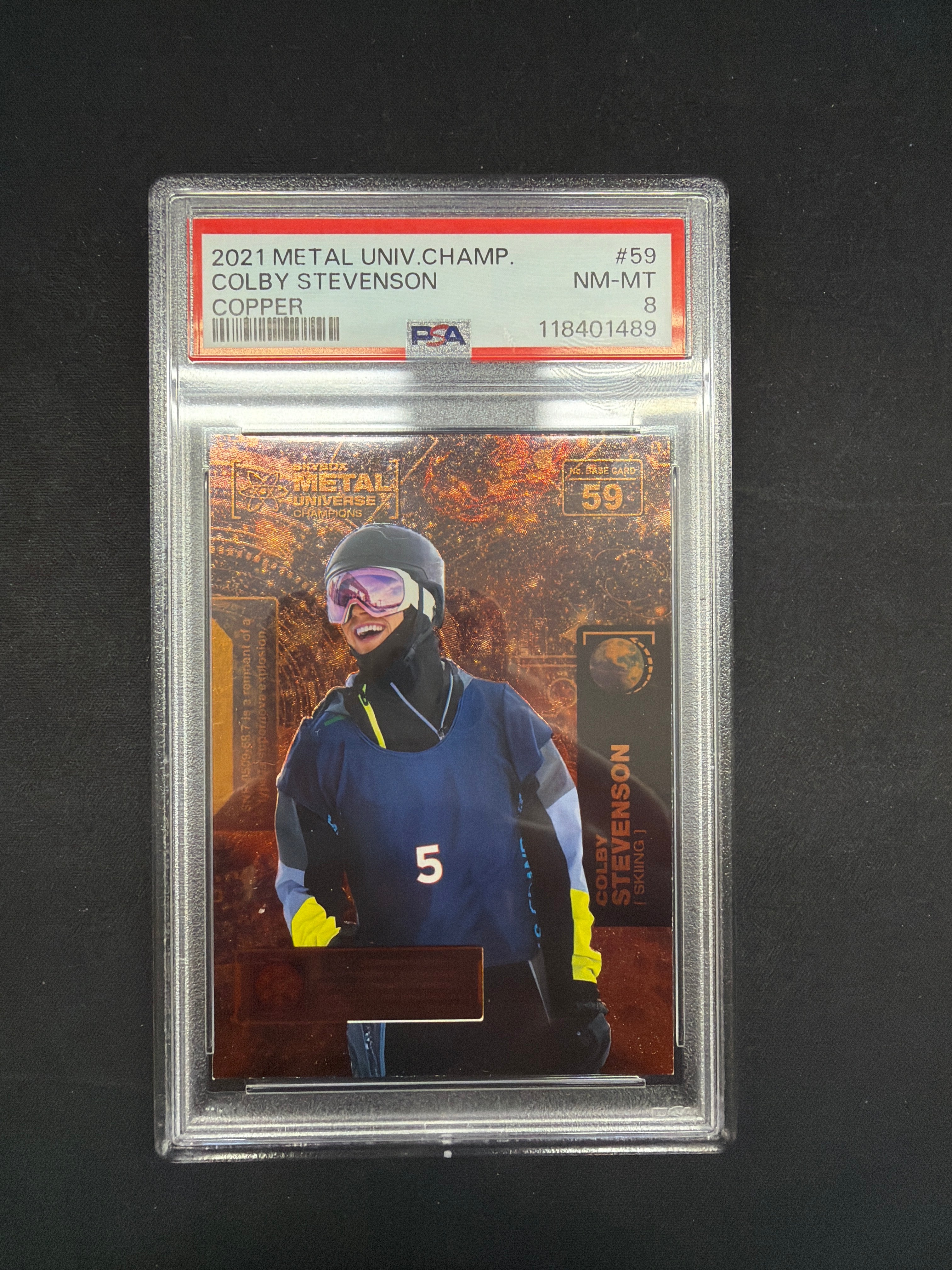 2021 Metal Universe Champions Colby Stevenson Copper PSA NM-MT 8