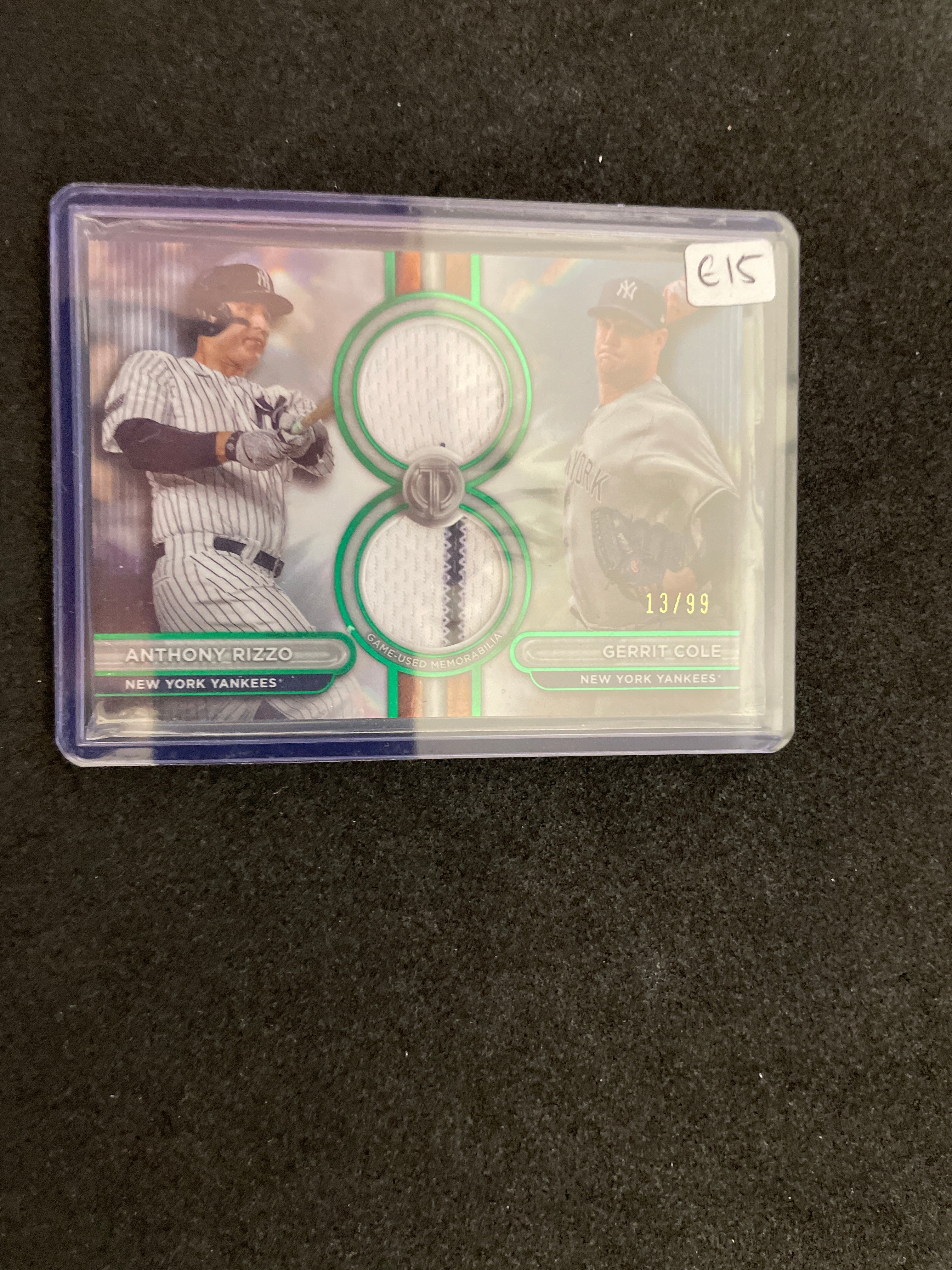 2025 Topps Tribute Baseball Anthony Rizzo & Gerrit Cole Relic /99
