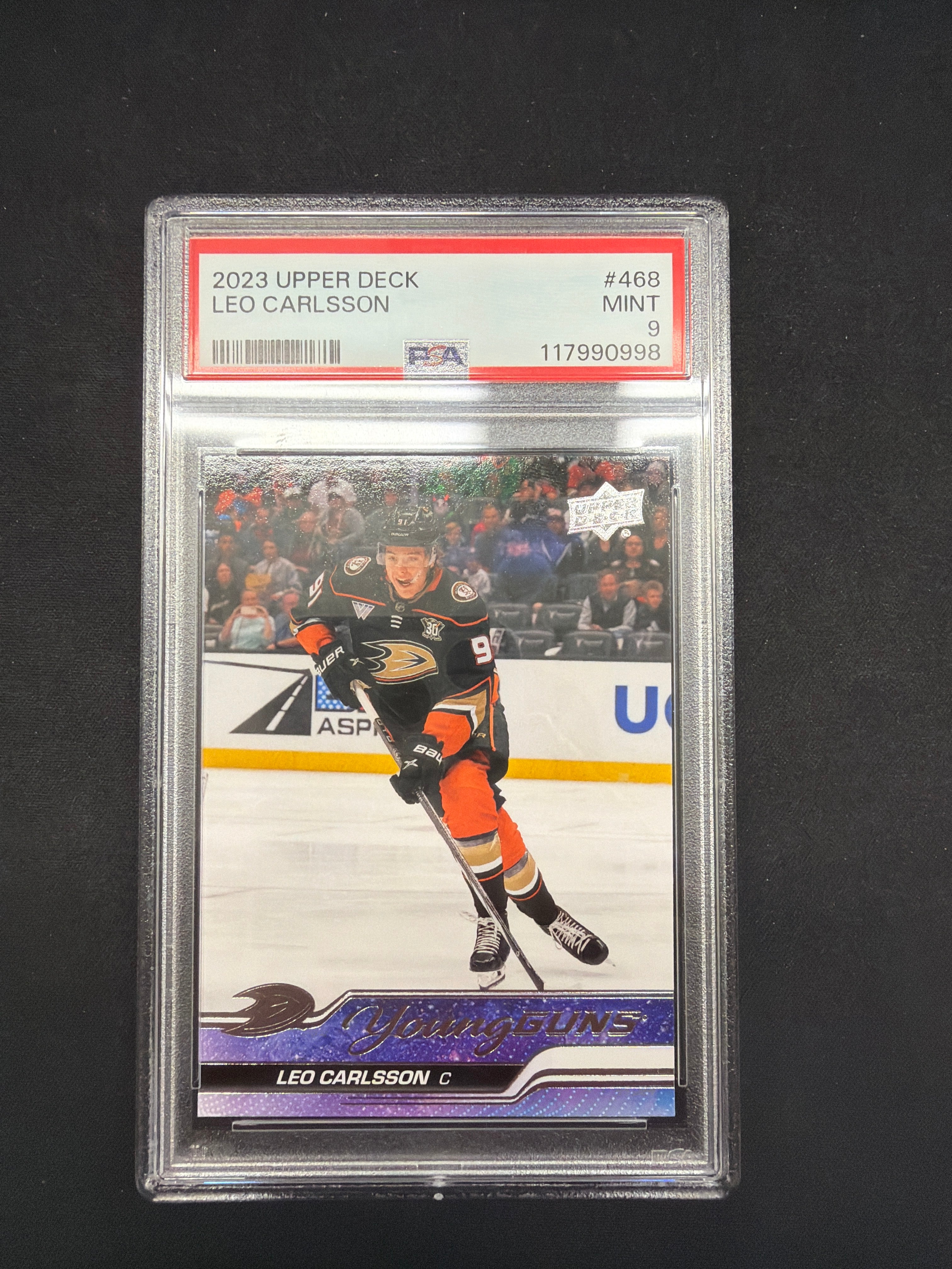 2023 Upper Deck Leo Carlsson PSA MINT 9