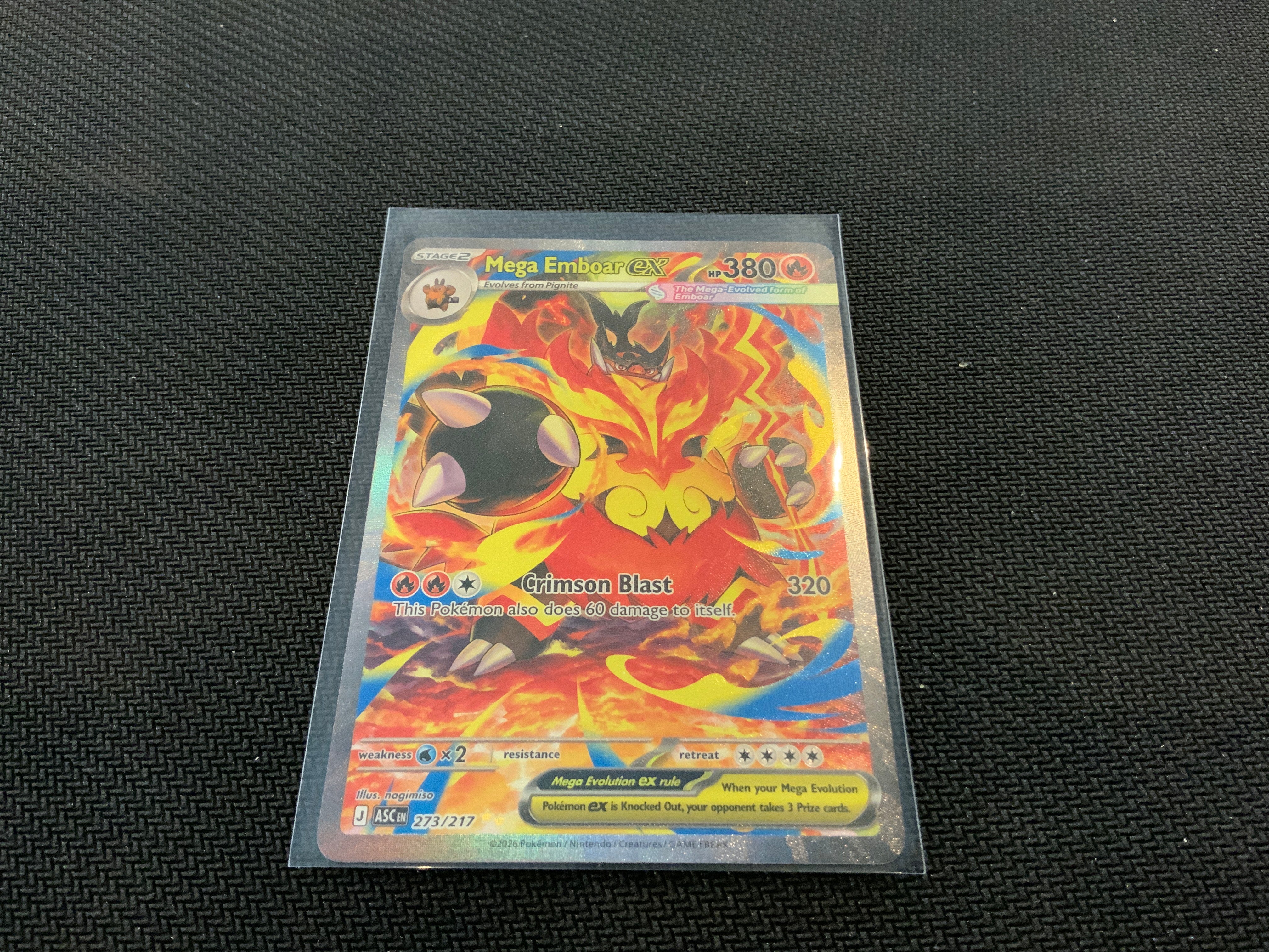 Pokemon ASC Mega Emboar EX 273/217