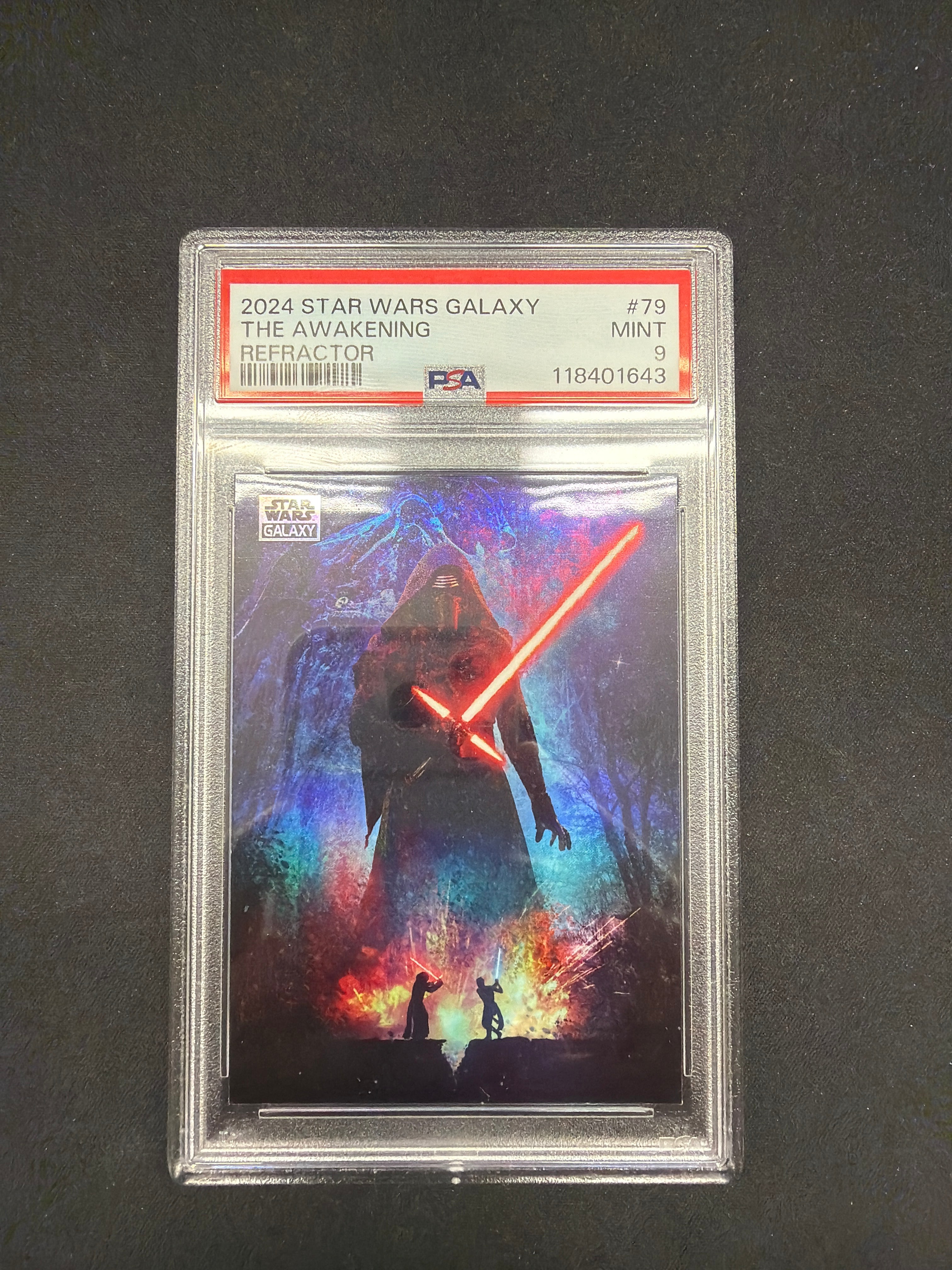 2024 Star Wars Galaxy The Awakening Refractor PSA MINT 9