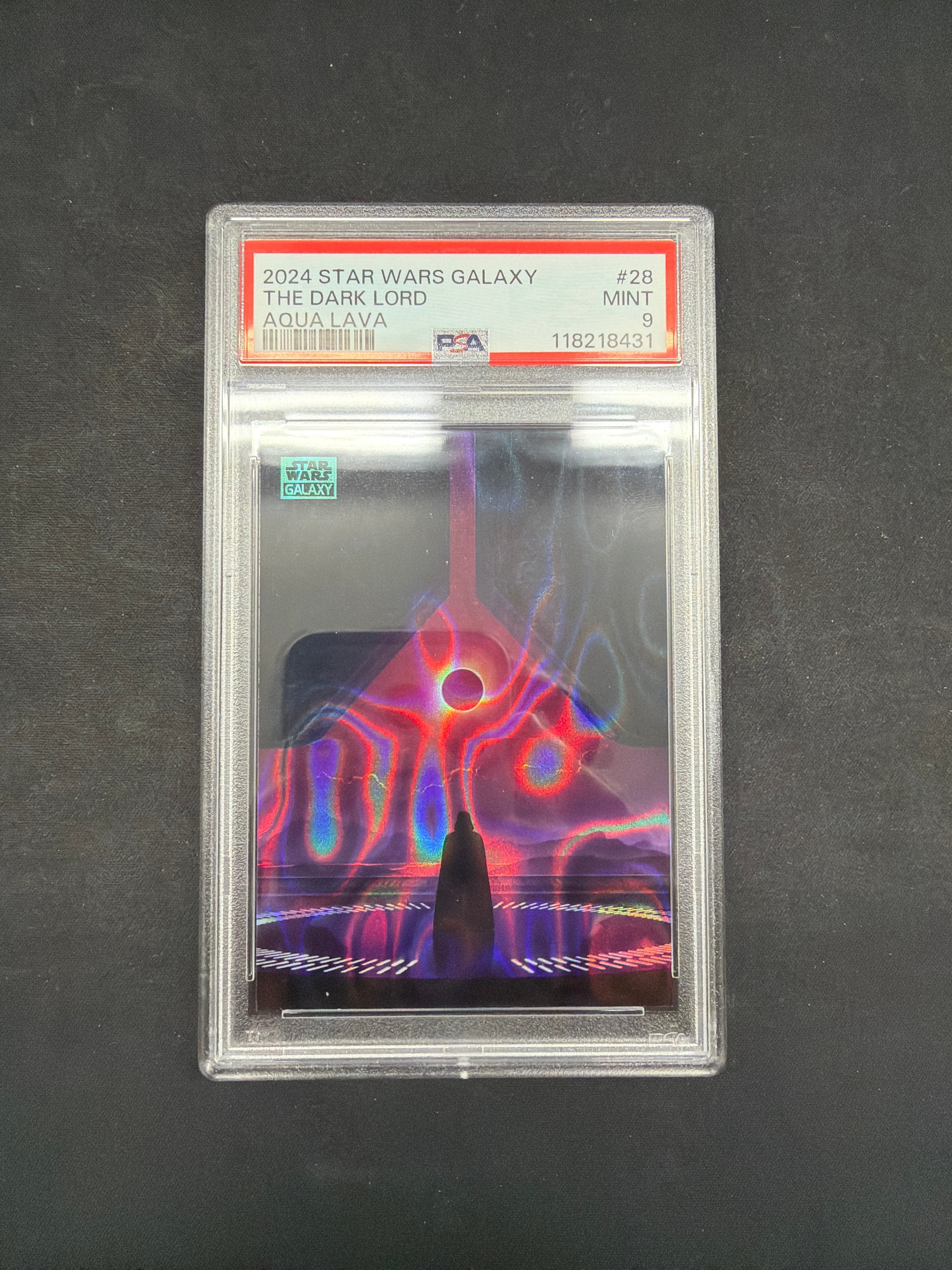 2024 Star Wars Galaxy The Dark Lord Aqua Lava PSA MINT 9