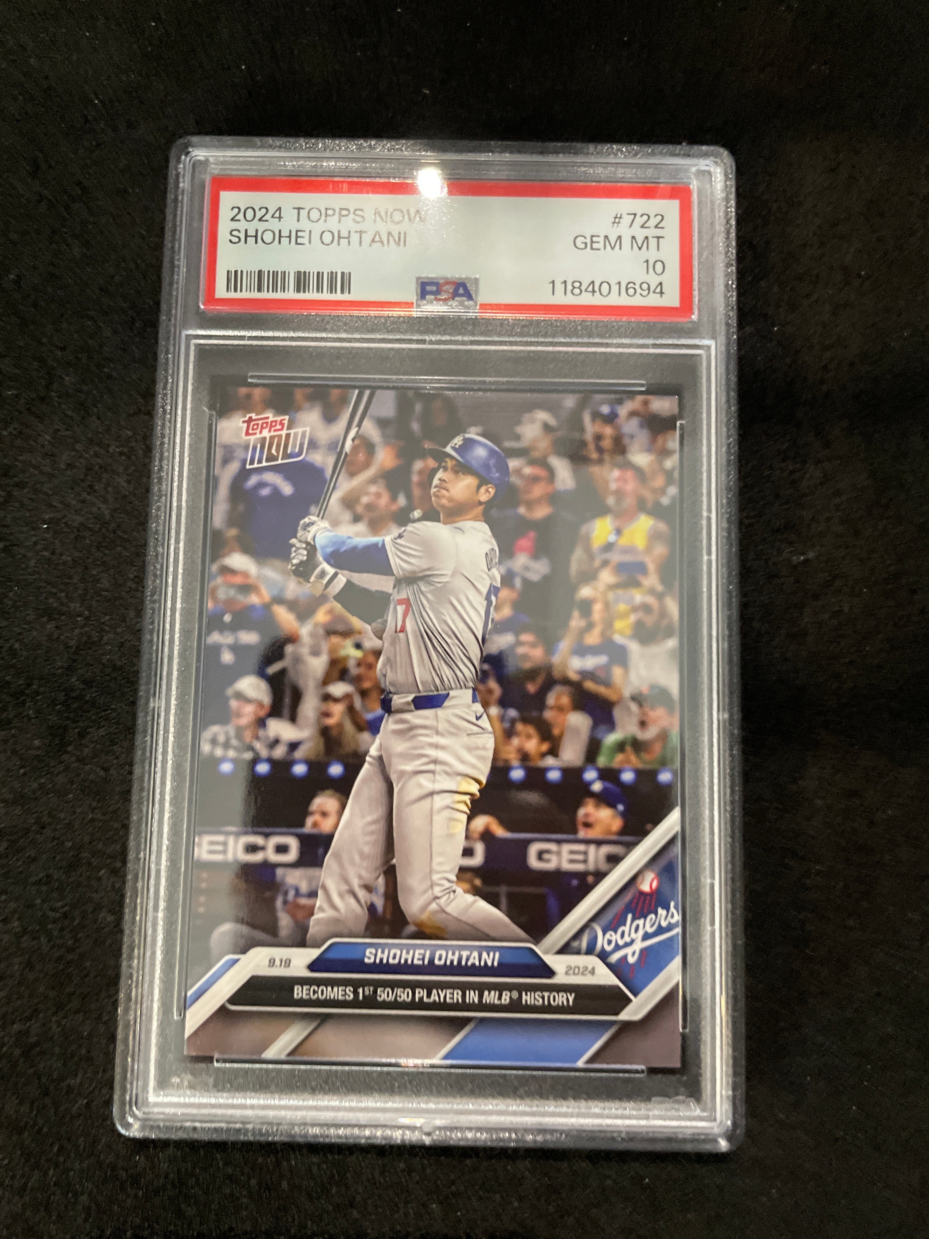 2024 Topps Now Shohei Ohtani #722 PSA GEM MT 10