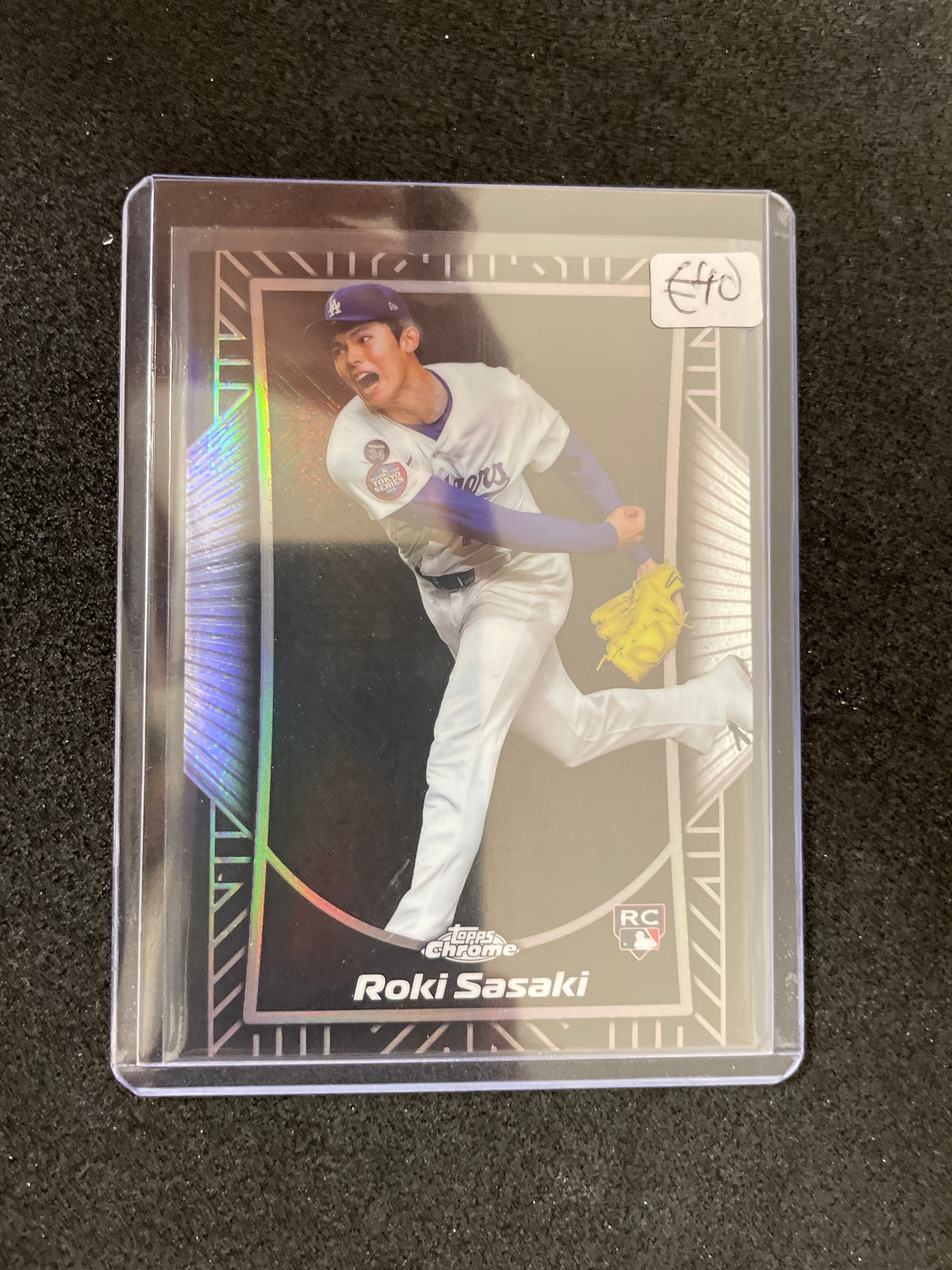 2025 Topps Chrome shadow Roki Sasaki SE-15 refractor ROOKIE