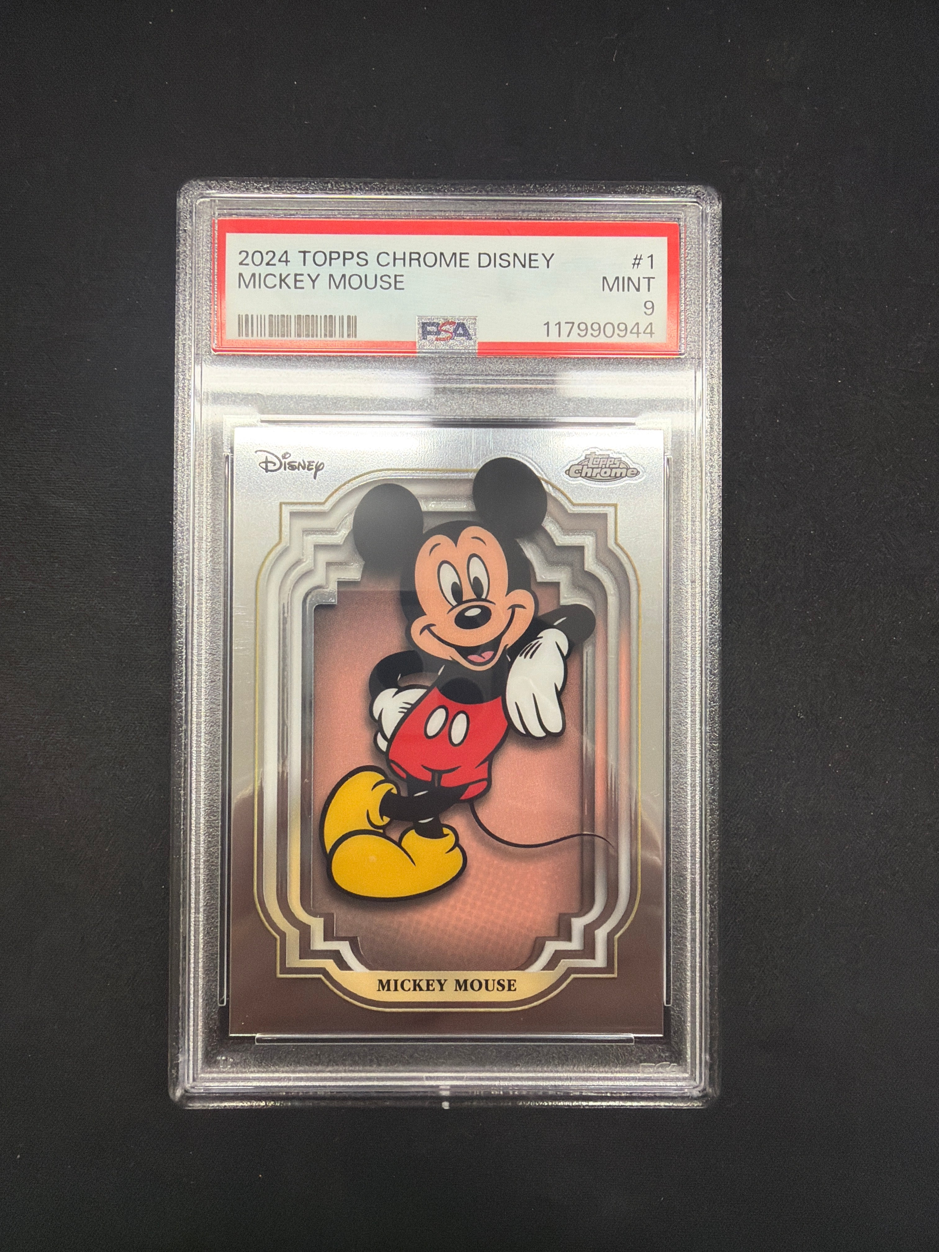 2024 Topps Chrome Disney Mickey Mouse PSA MINT 9