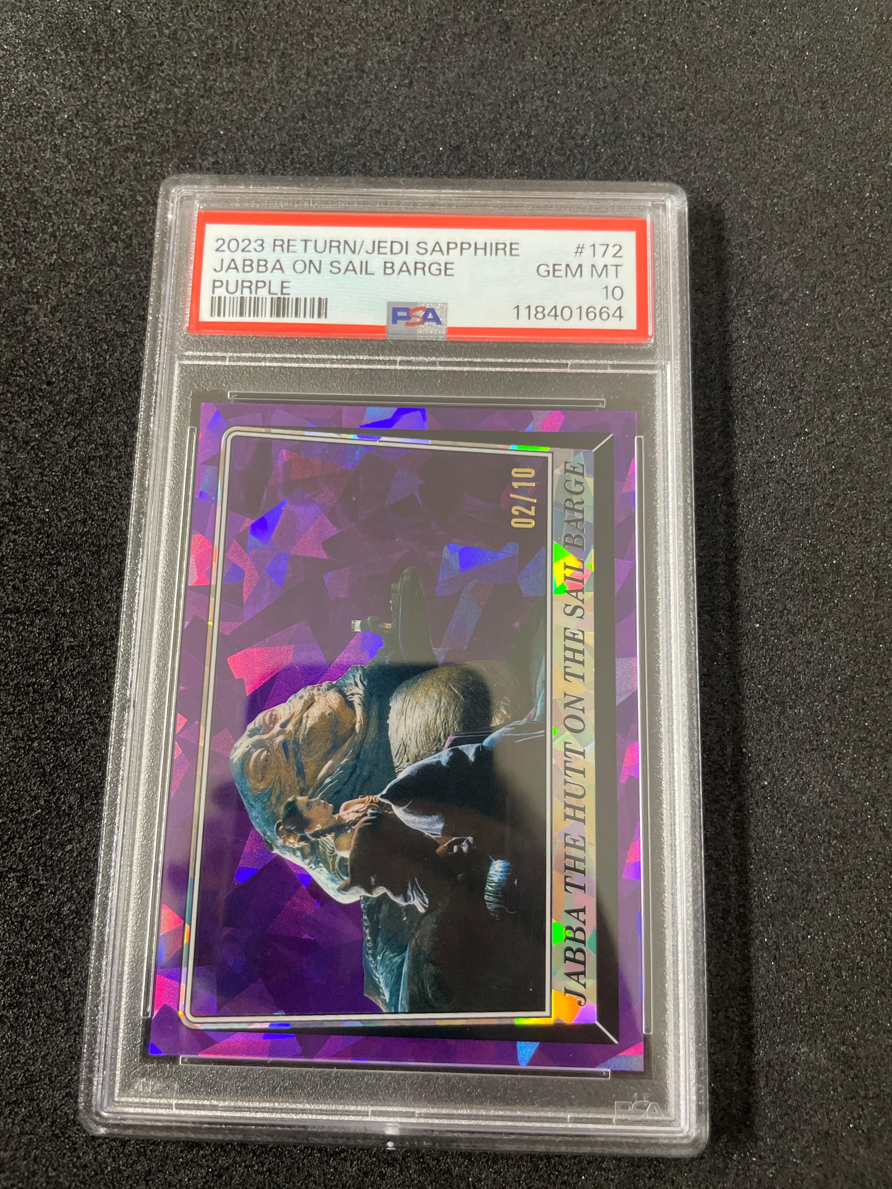 2023 Return/Jedi Sapphire Jabba On Sail Barge Purple GEM MINT PSA 10 /10